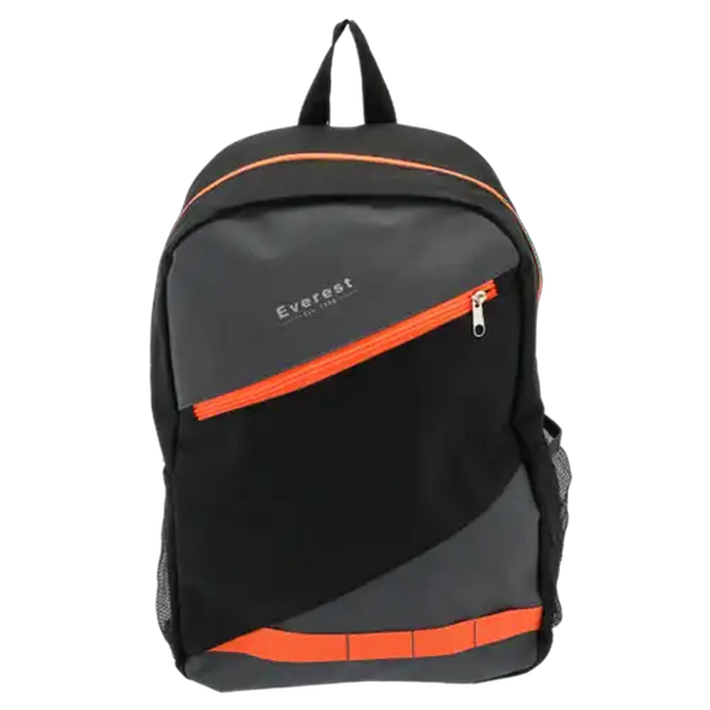 Everest Black & Neon Orange Backpack