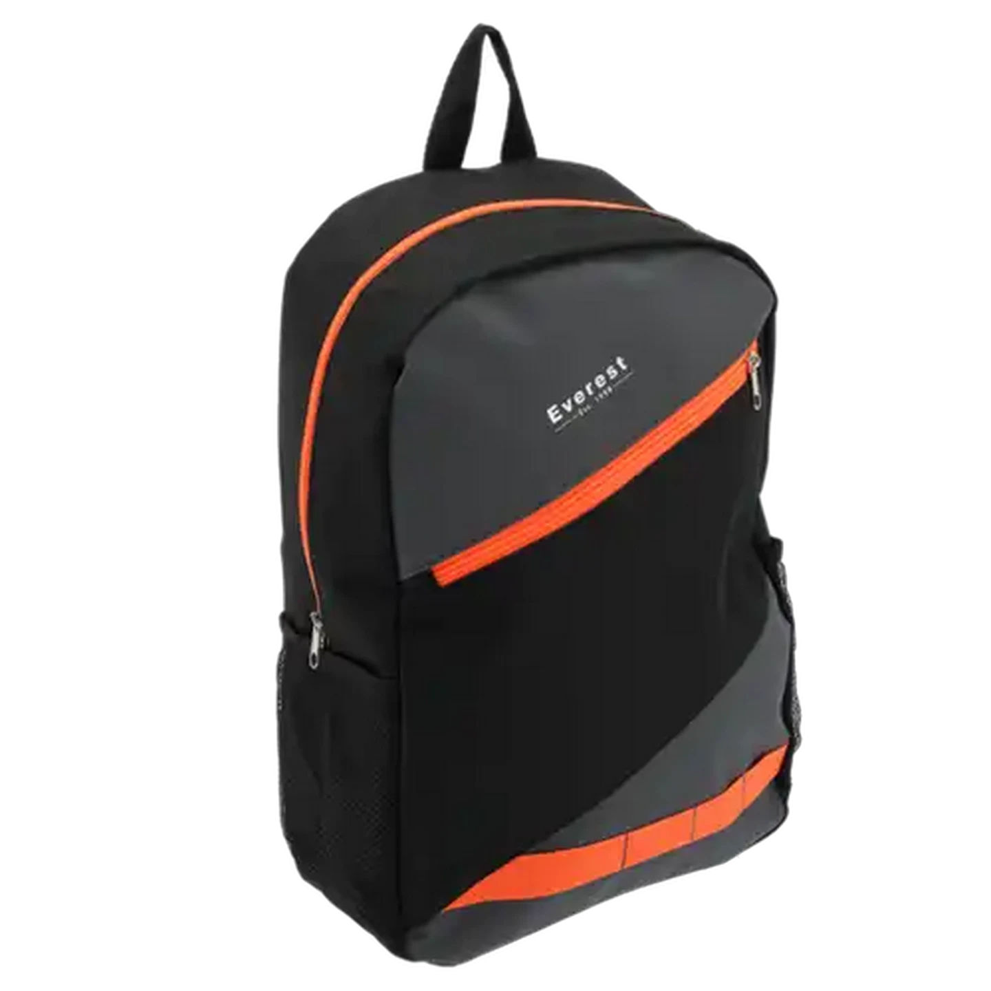 Image of Everest Black & Neon Orange Backpack