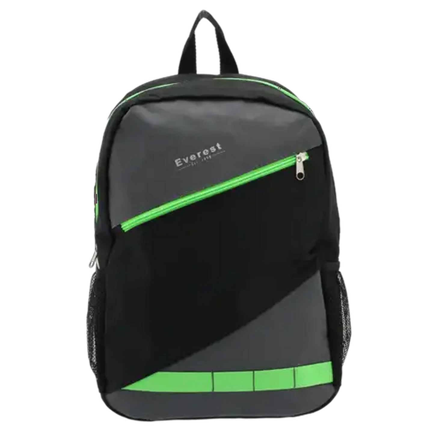 Everest Black & Neon Green Backpack