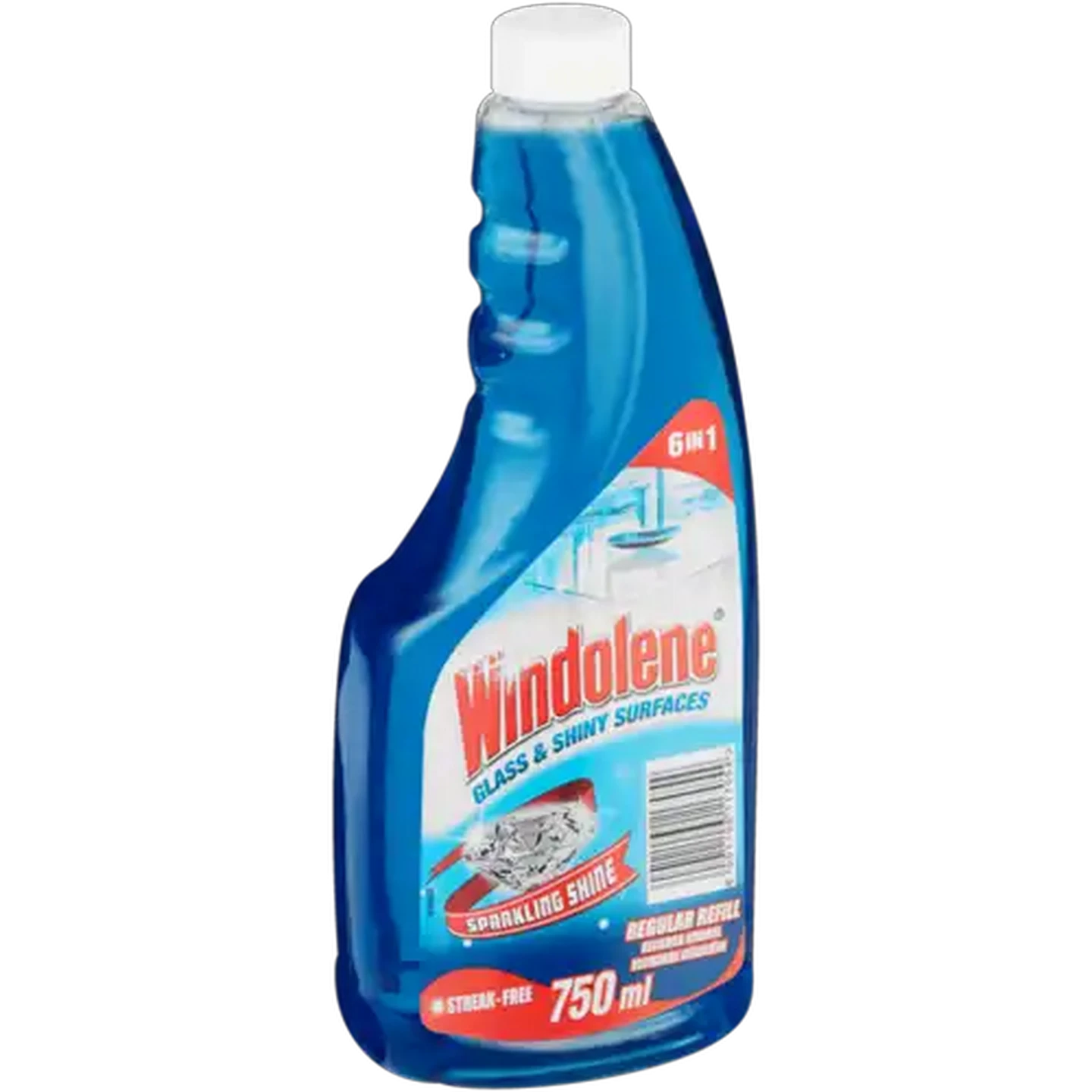 Image of Windolene Regular Glass & Shiny Surfaces Cleaner Refill 750ml