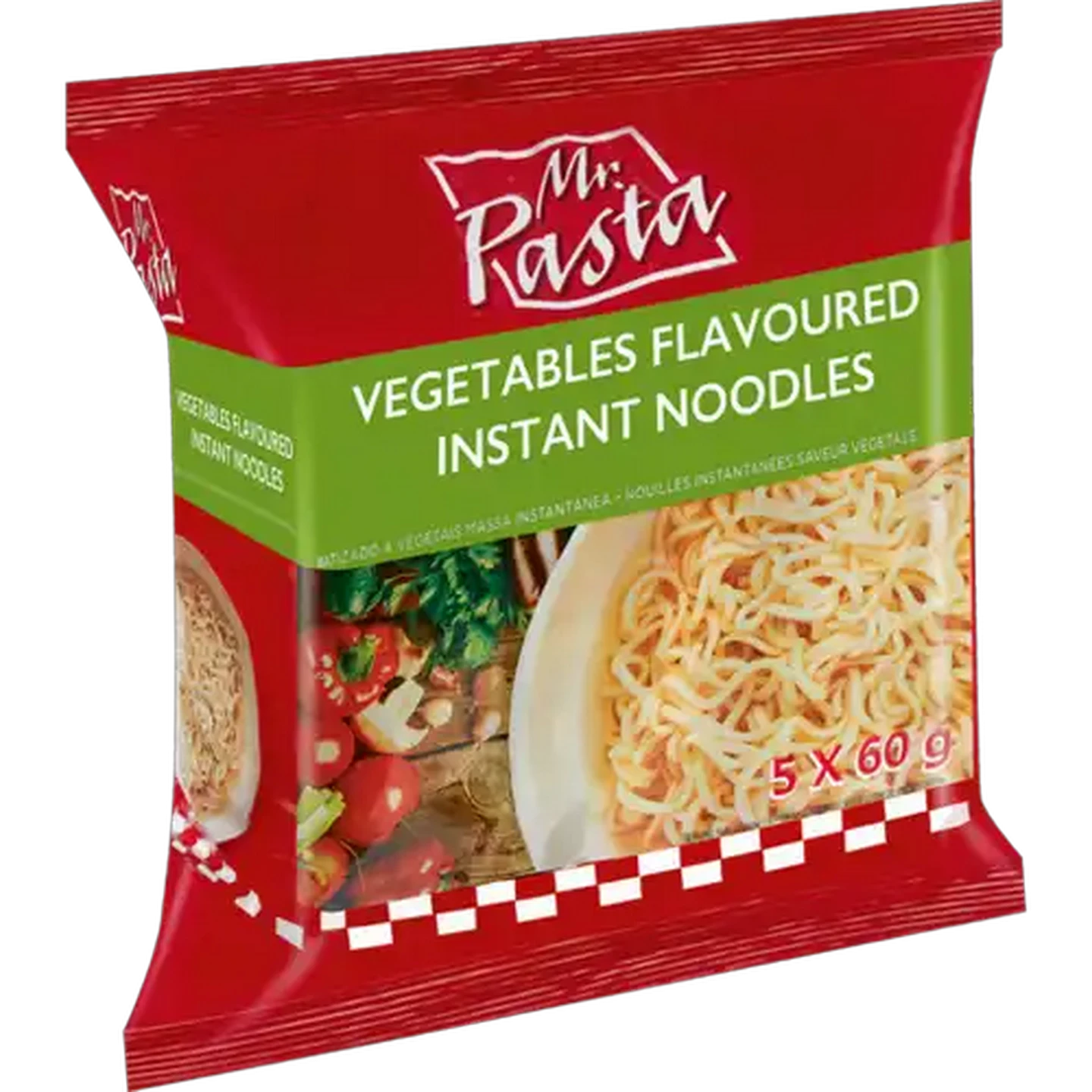 Image of Mr. Pasta Vegetable Instant Noodles 5 x 60g