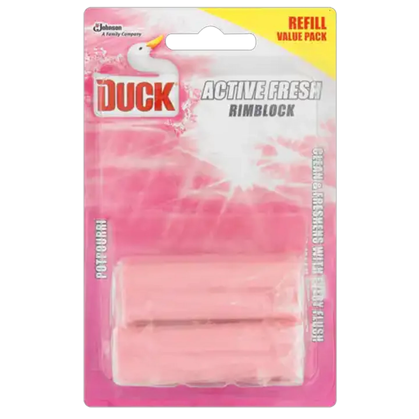 Image of Duck Active Fresh Pot Pourri Scented Rimblock 2 x 50g