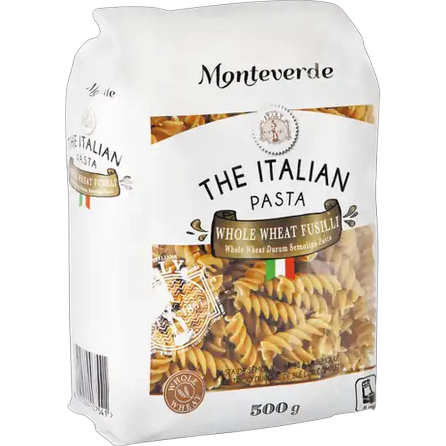 Image of Monteverde Fusilli Whole Wheat Pasta 500g