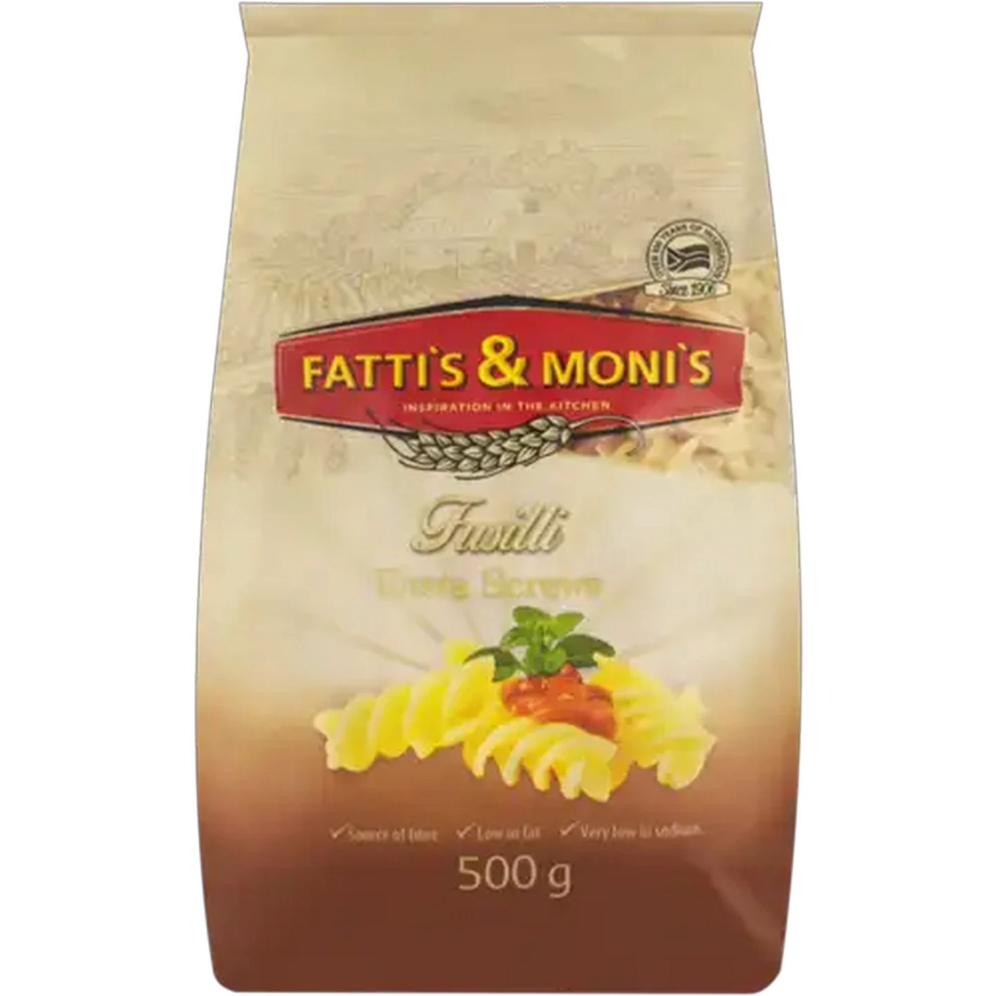 Image of Fatti's & Moni's Fusilli Pasta Screws 500g