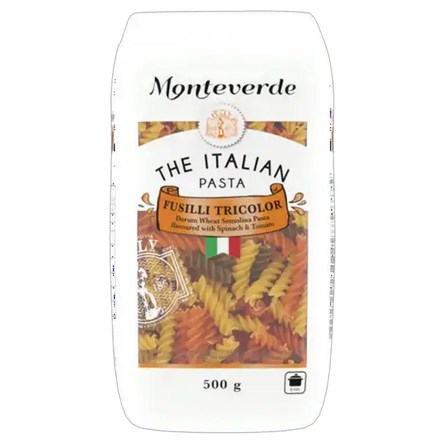 Image of Monteverde The Italian Pasta Fusilli Tricolor 500g