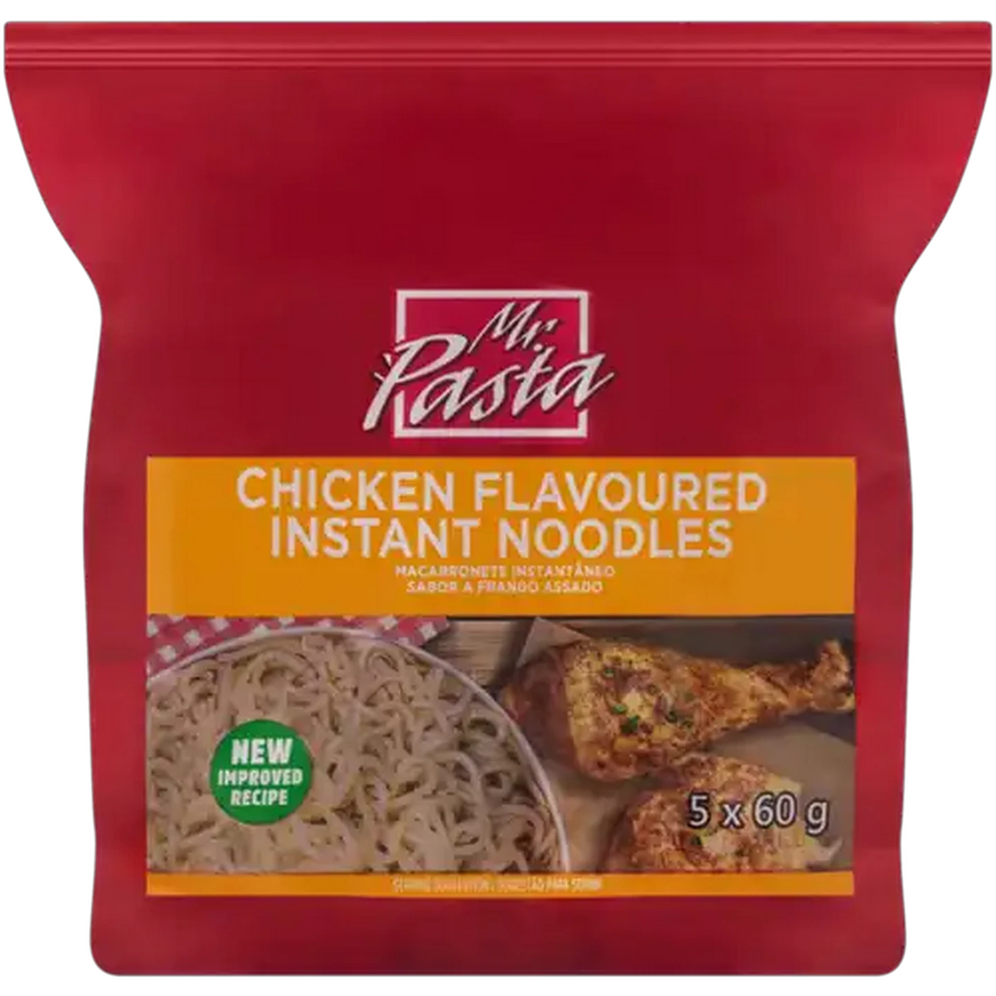 Image of Mr. Pasta Chicken Flavoured Instant Noodles 5 x 60g