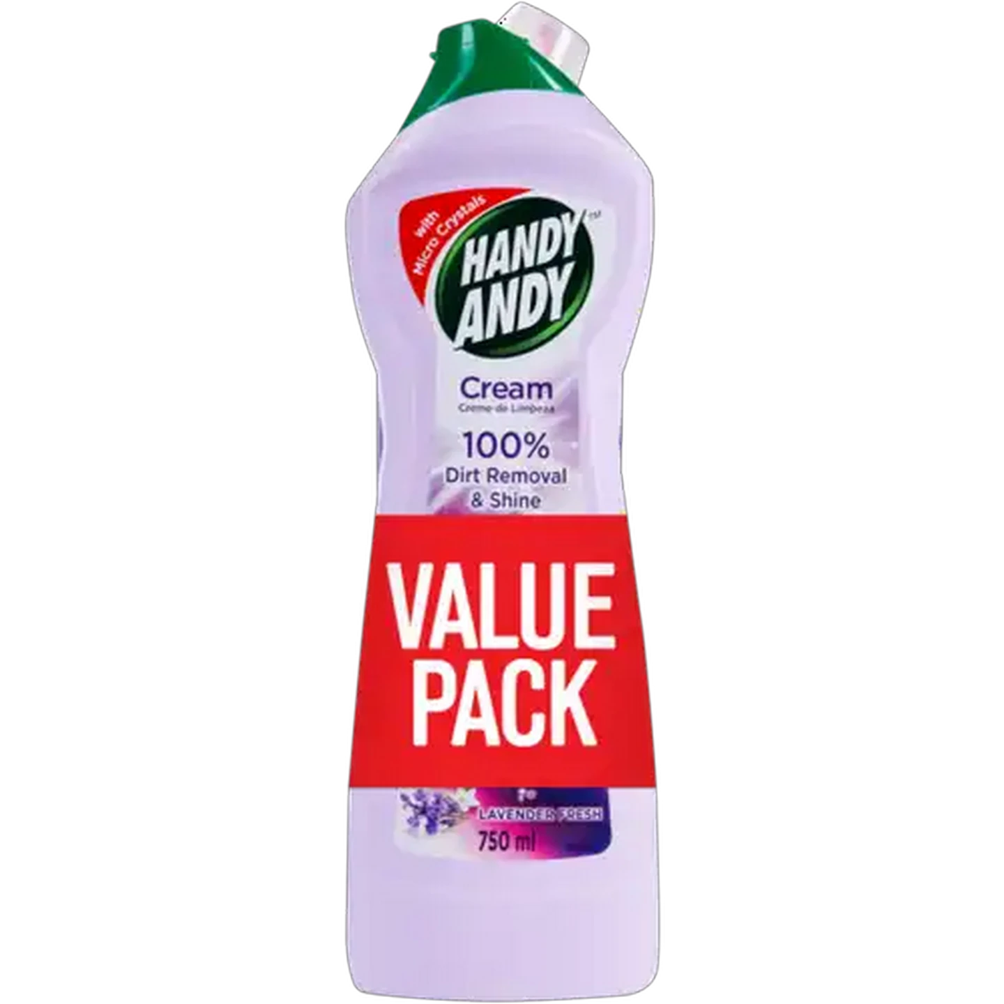 Image of Domestos Lavender Multipurpose Bleach & Handy Andy Lavender Cleaning Cream Value Pack 2 x 750ml