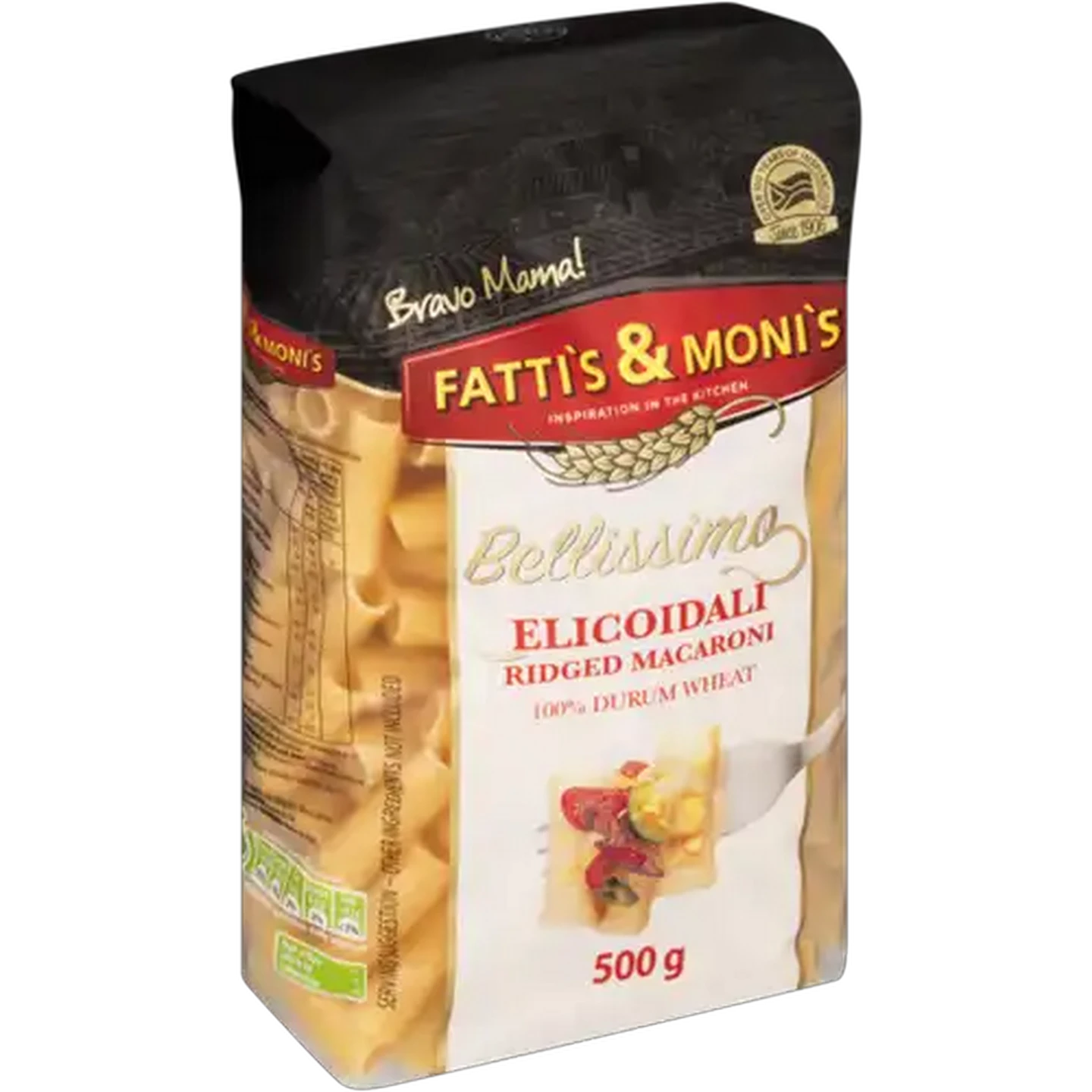 Image of Fatti's & Moni's Bellissimo Elicoidali Ridged Macaroni Pasta 500g