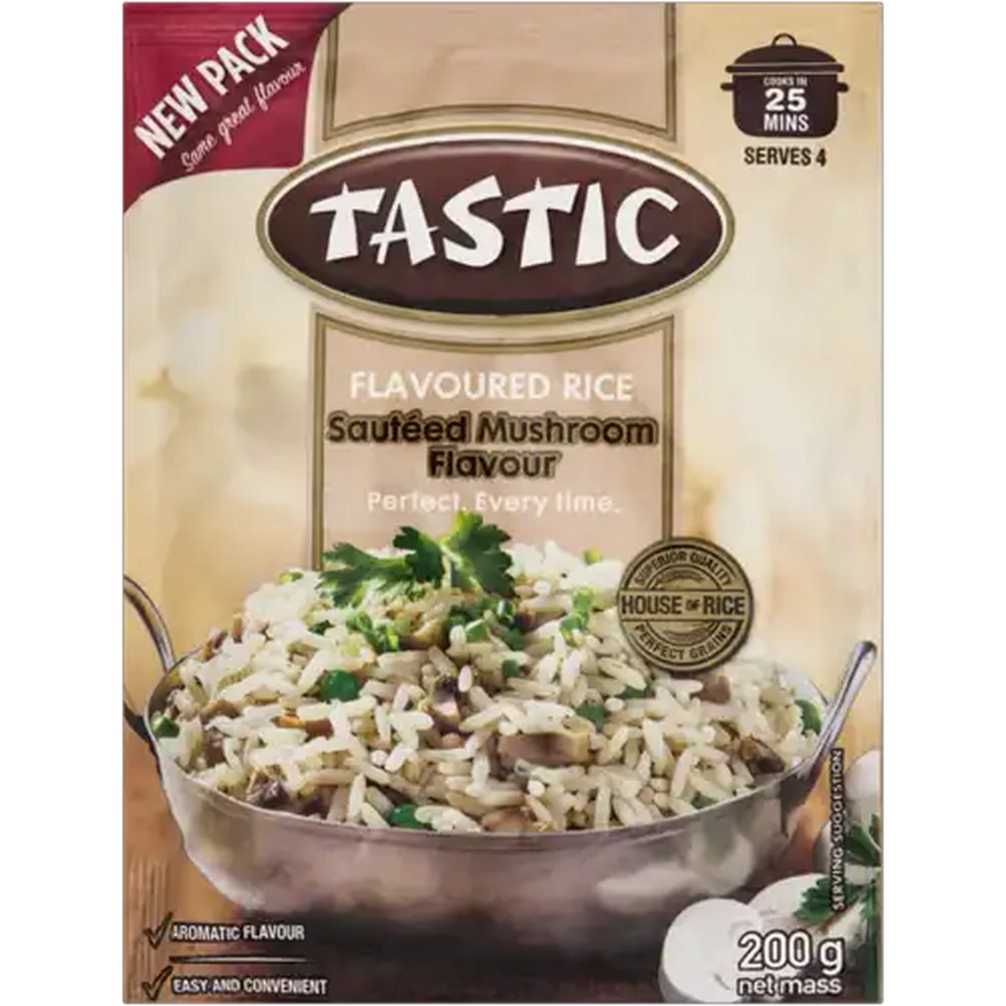 Image of Tastic Sautéed Mushroom Flavoured Rice 200g