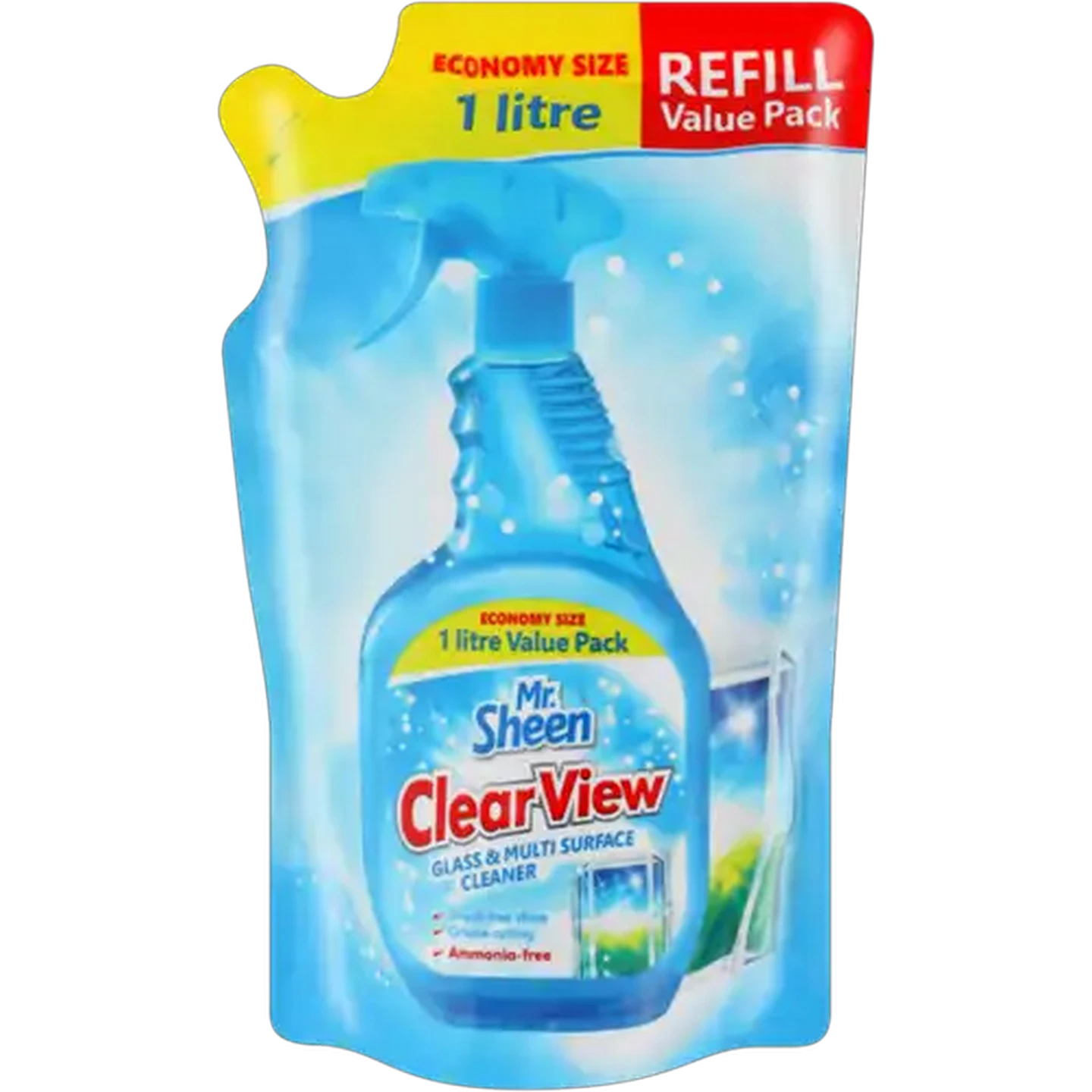 Image of Mr. Sheen ClearView Glass & Multi-Surface Cleaner Refill 1L