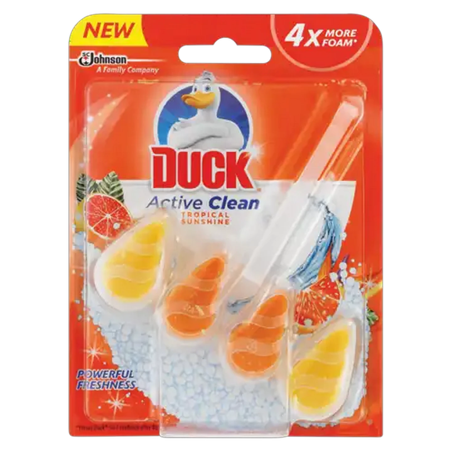 Image of Duck Active Clean Tropical Shine Toilet Block 35g