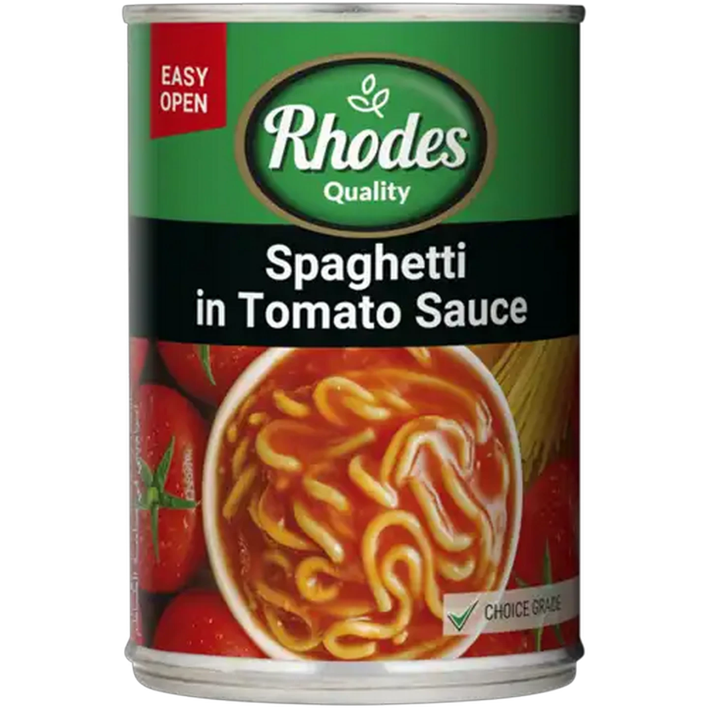 Image of Rhodes Quality Spaghetti in Tomato Sauce 410g