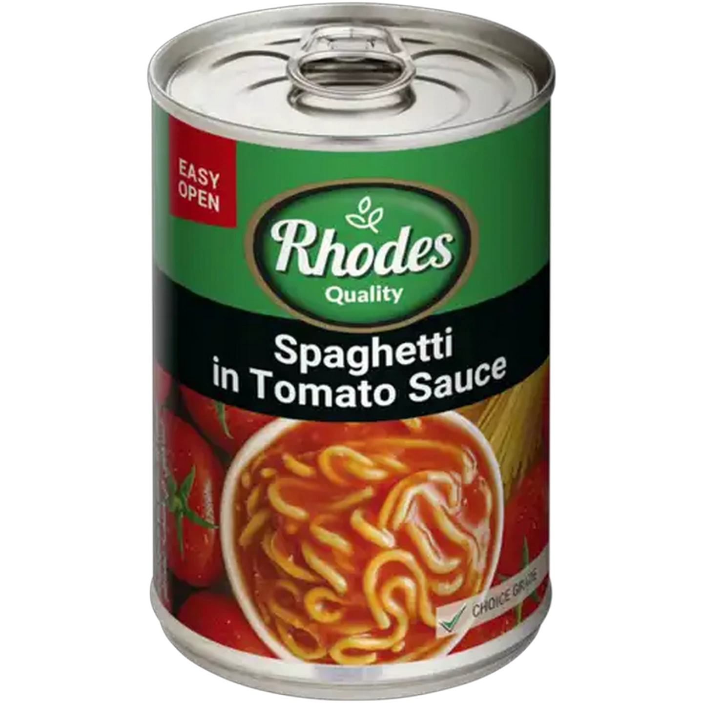 Image of Rhodes Quality Spaghetti in Tomato Sauce 410g
