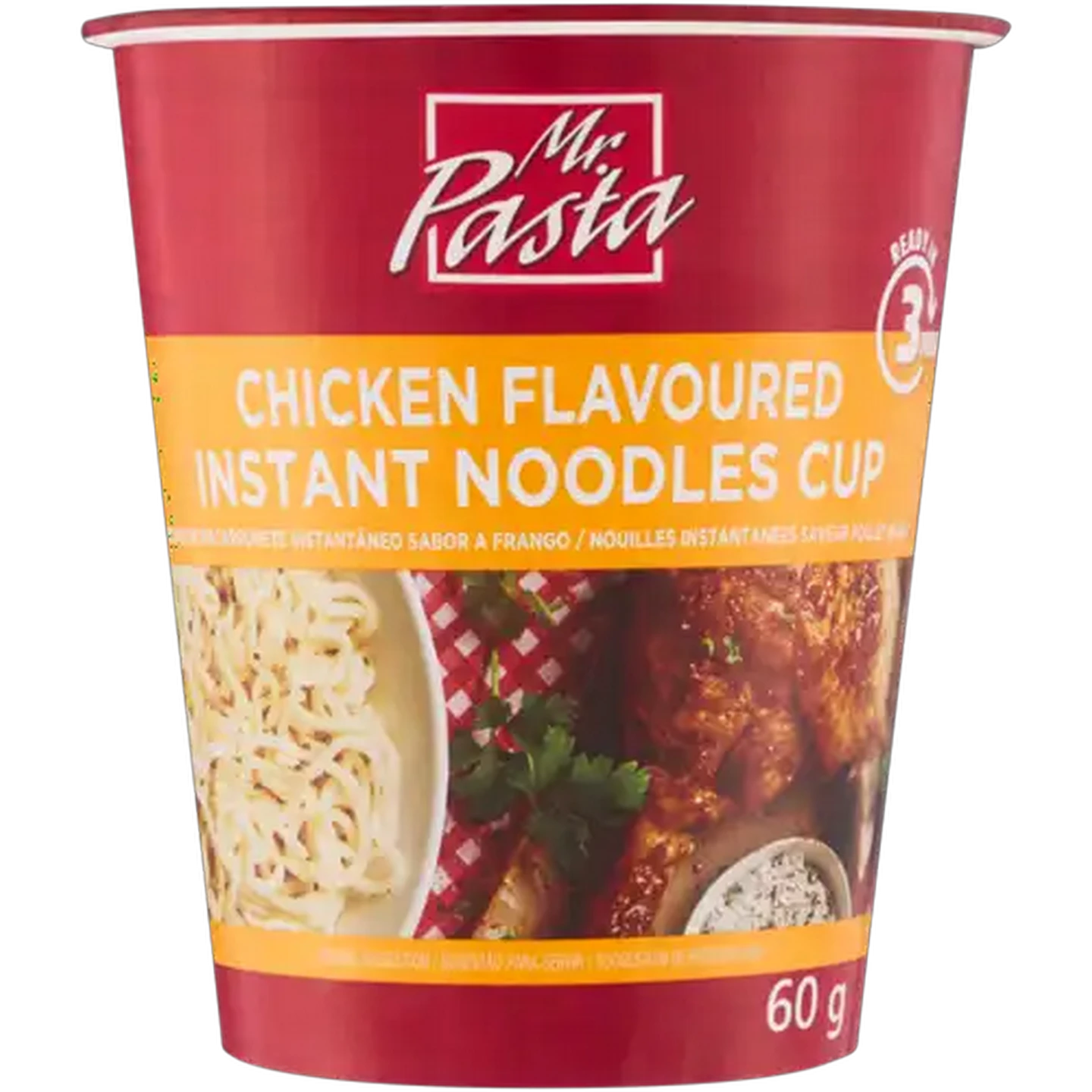 Image of Mr. Pasta Chicken Flavoured Instant Noodles Cup 60g