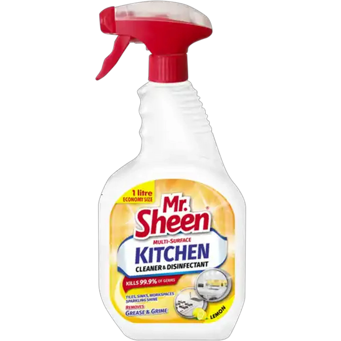 Image of Mr. Sheen Lemon Multi-Surface Kitchen Cleaner & Disinfectant 1L