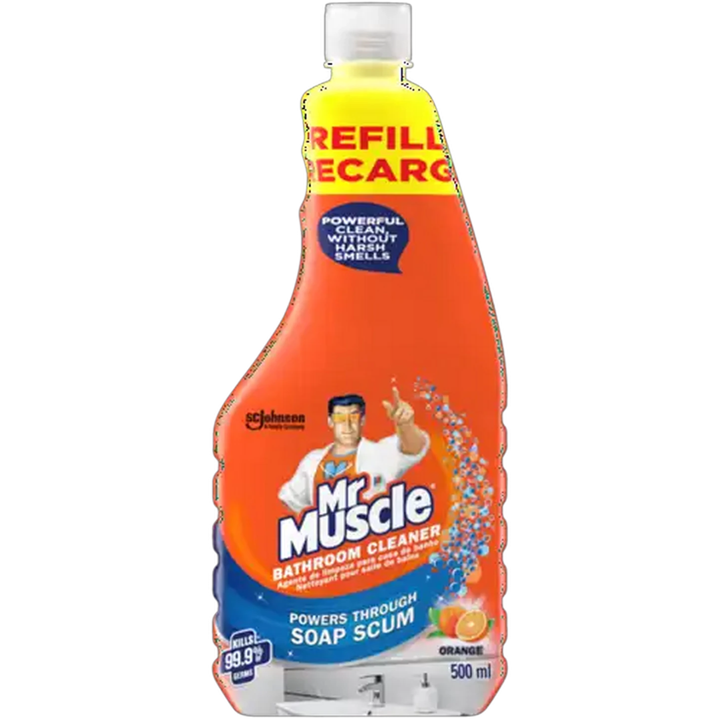 Image of Mr Muscle Orange Bathroom Cleaner Refill 500ml
