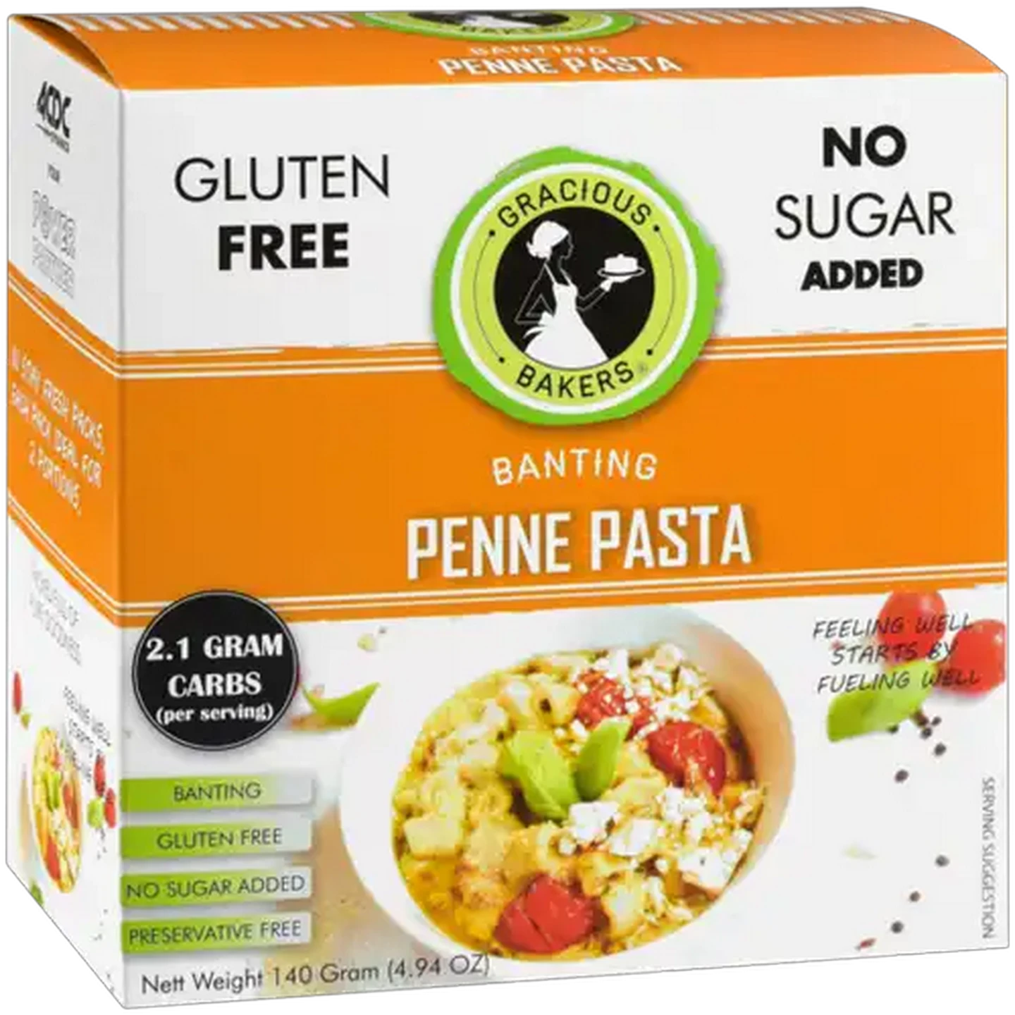 Image of Gracious Bakers Banting Penne Pasta 140g