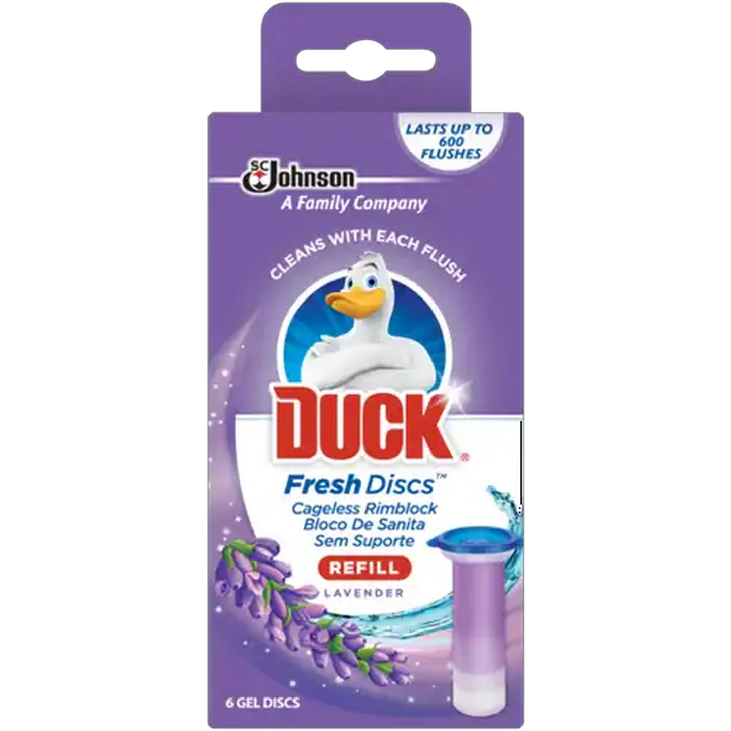 Image of Duck Lavender Scented Fresh Discs Refill 6-Pack