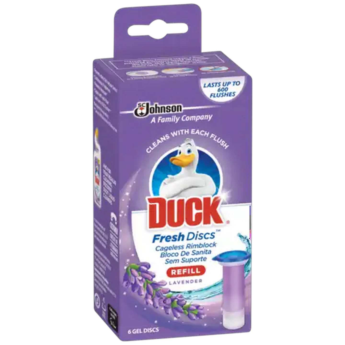 Image of Duck Lavender Scented Fresh Discs Refill 6-Pack