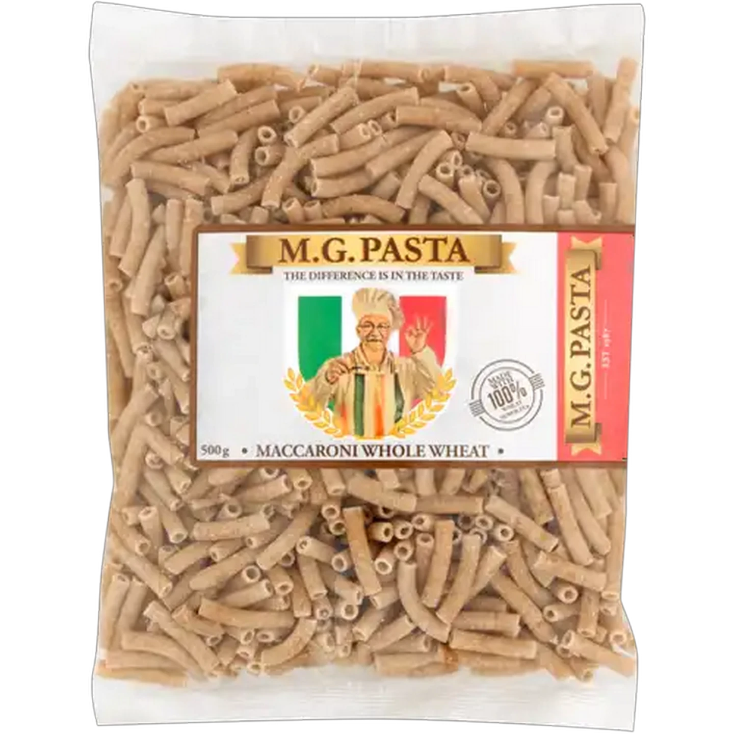 Image of M.G. Pasta Whole Wheat Maccaroni 500g