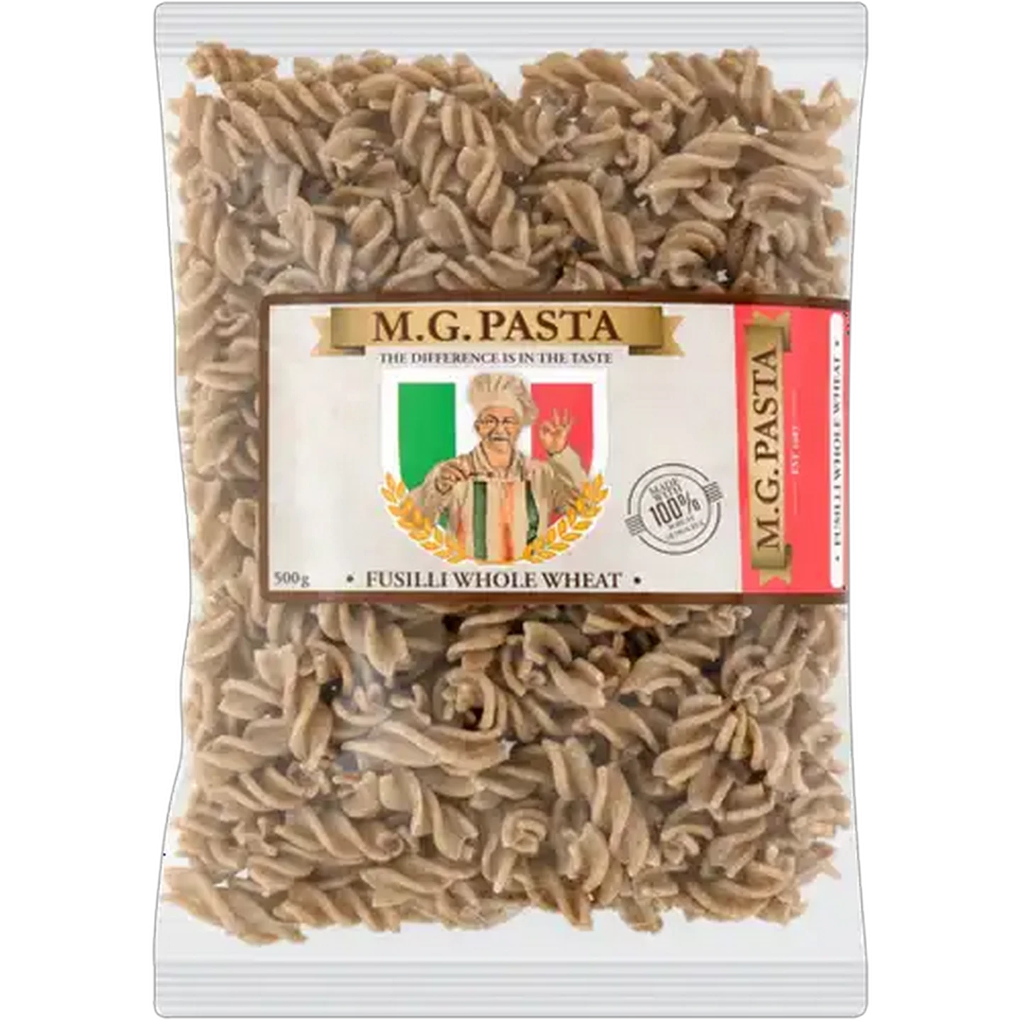 Image of M.G. Pasta Whole Wheat Fusilli 500g