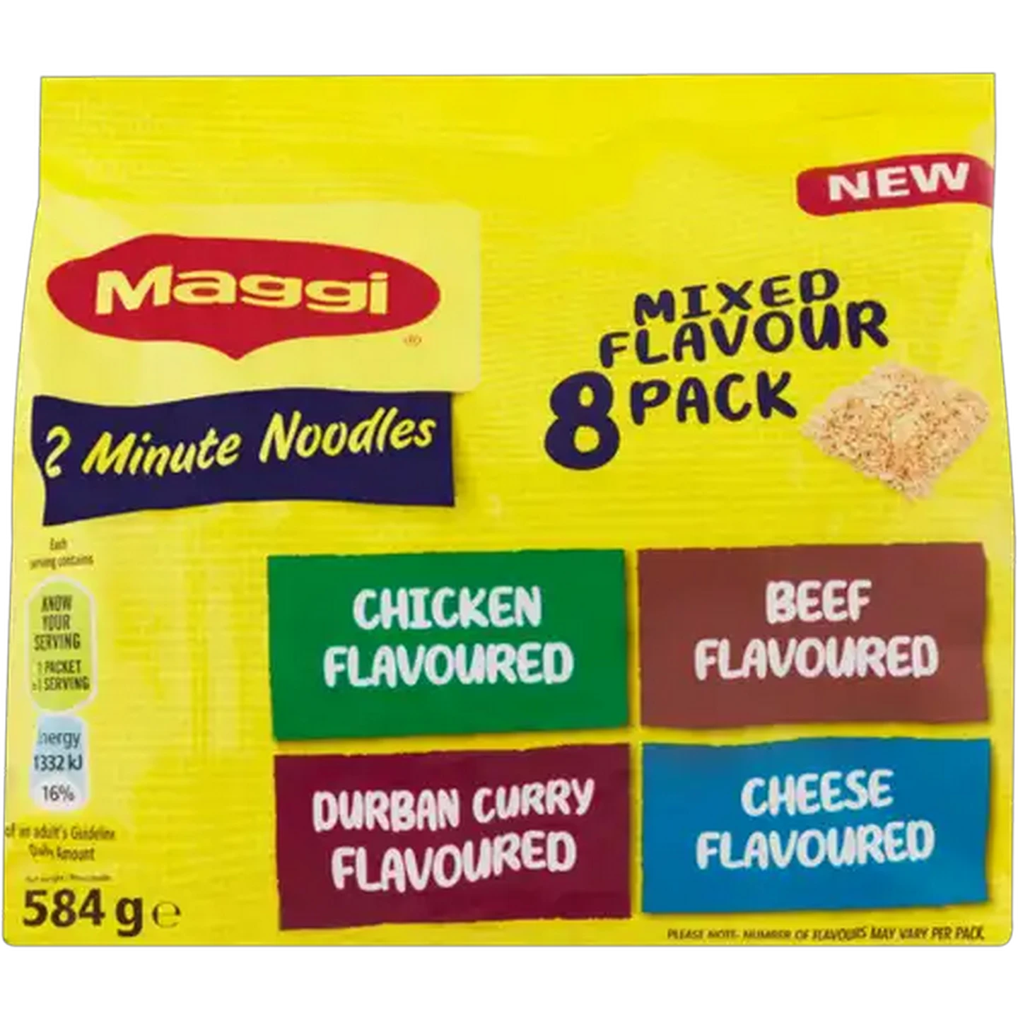 Image of Maggi Assorted 2 Minute Noodles Packs 8 x 73g