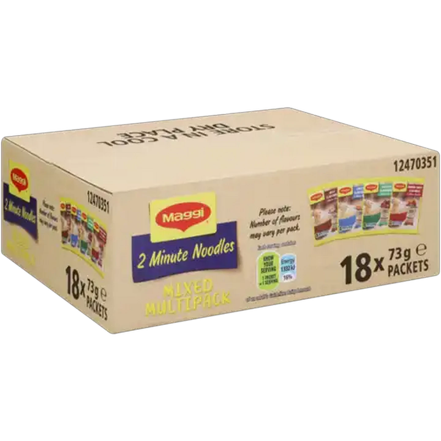 Image of Maggi 2 Minute Noodles Mixed Multipack 18 x 73g