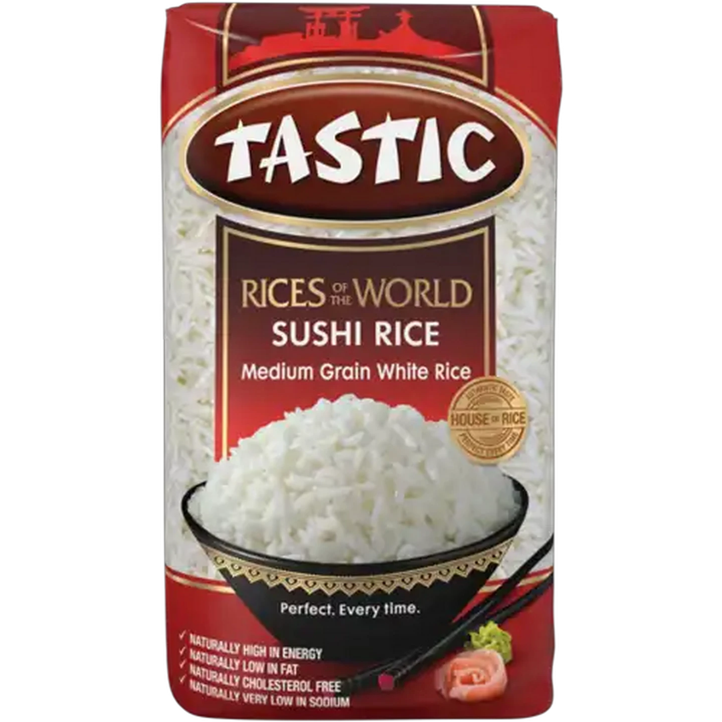 Image of Tastic Rices of the World Medium Grain White Sushi Rice 1kg