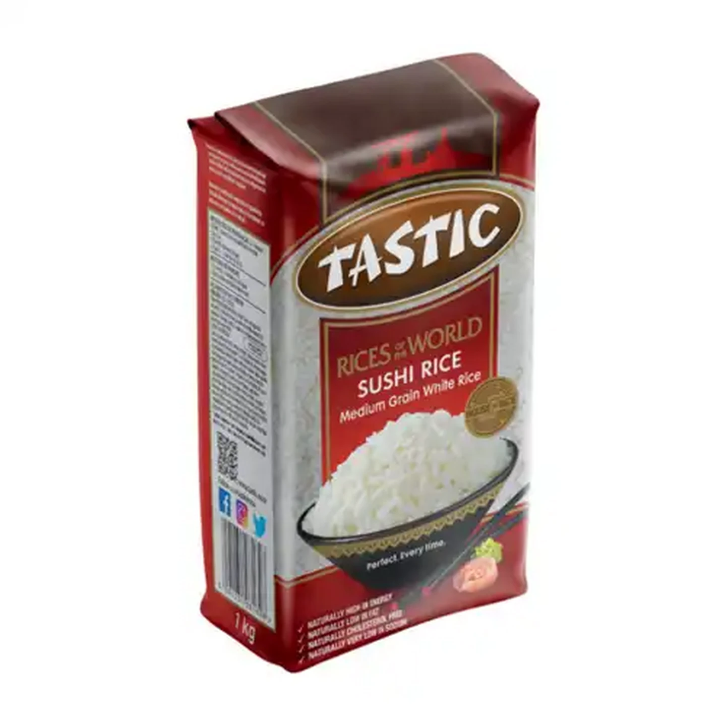 Image of Tastic Rices of the World Medium Grain White Sushi Rice 1kg