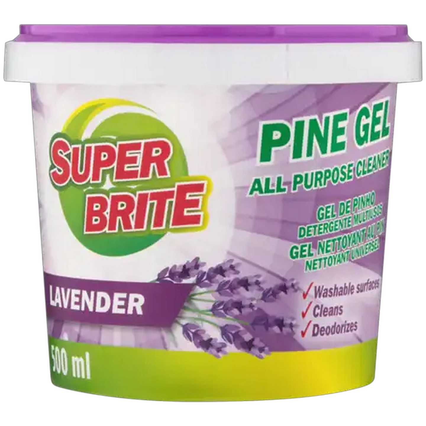 Image of Super Brite Lavender Pine Gel All Purpose Cleaner 500ml