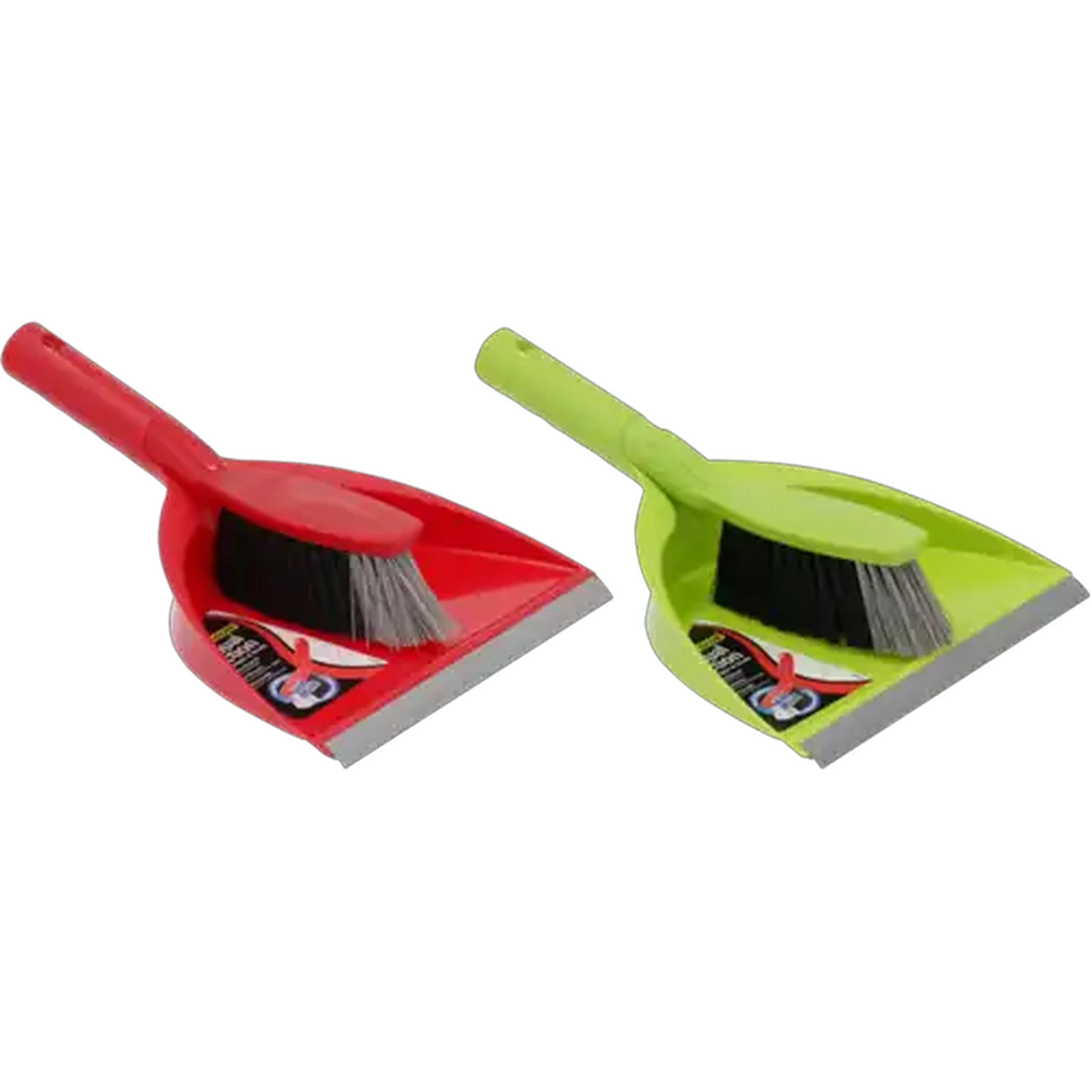 Image of ADDIS Grey Dual Action Dustpan & Brush Set 2 Piece
