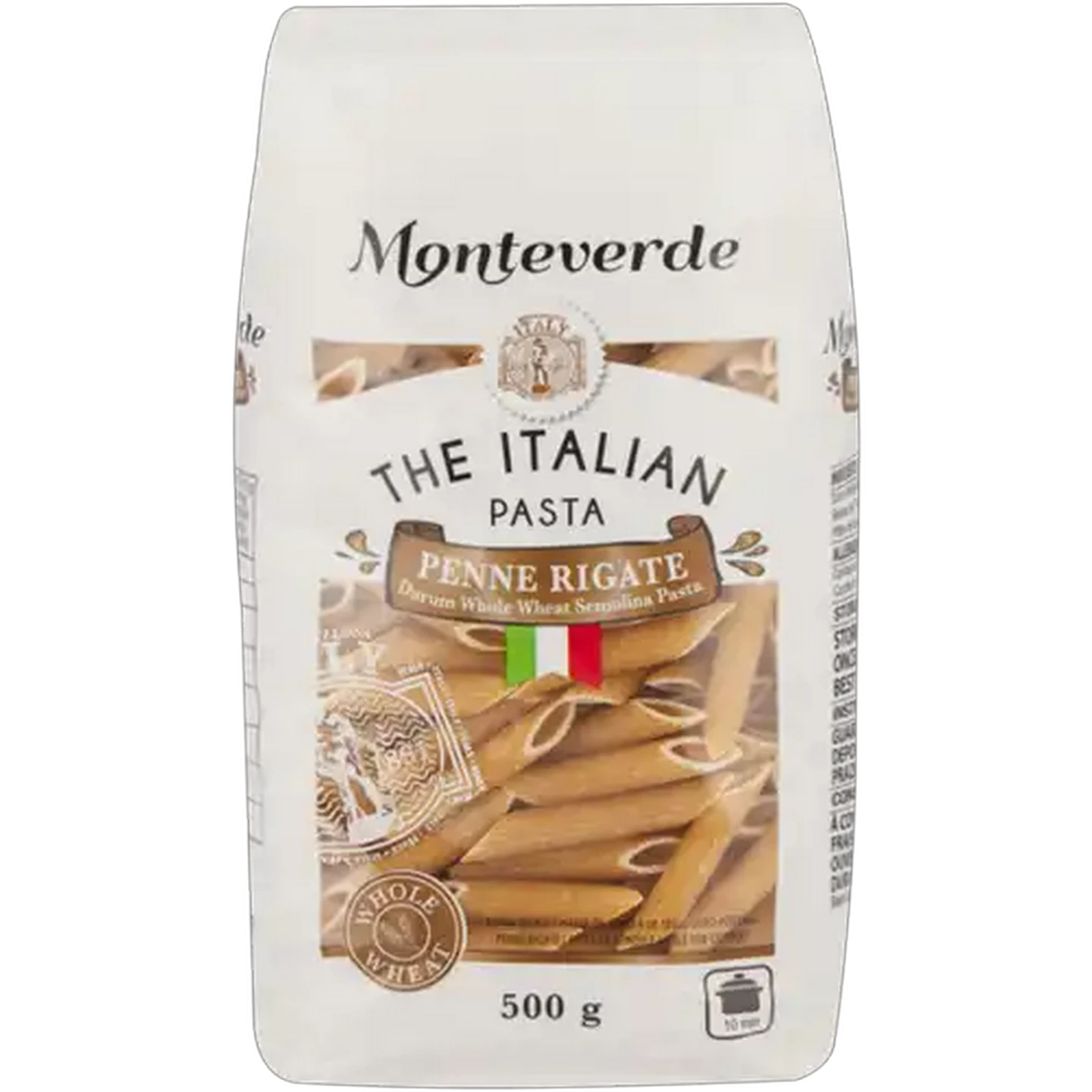 Image of Monteverde Whole Wheat Penne Rigate 500g