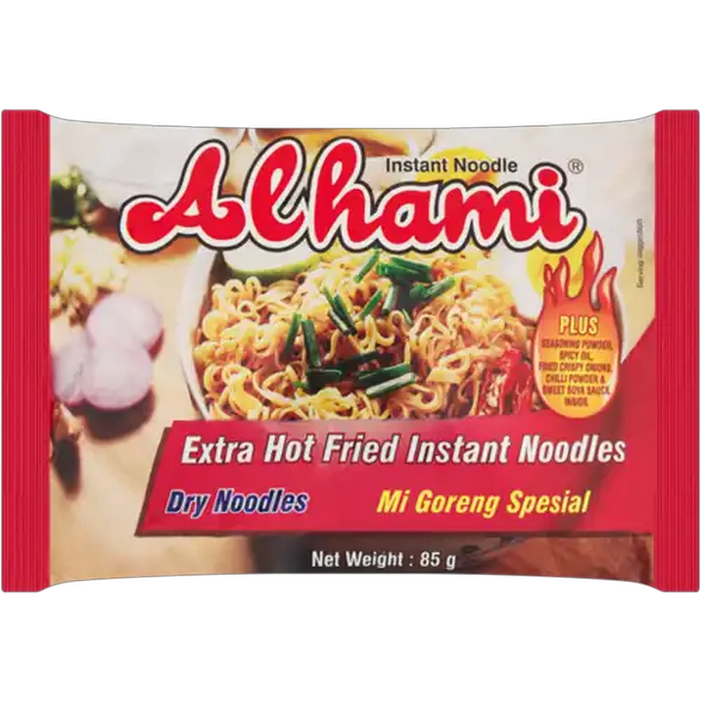 Image of Alhami Extra Hot Fried Instant Noodles 85g