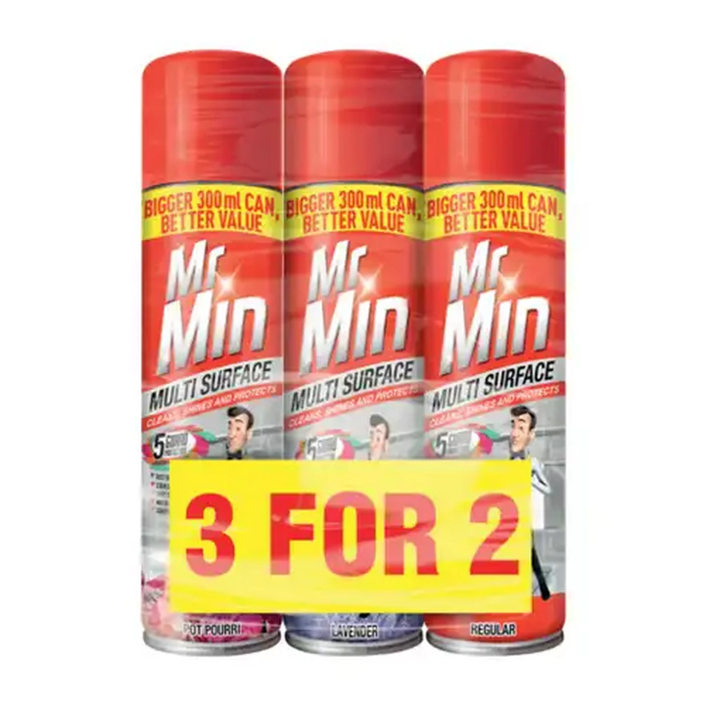 Image of Mr. Min Assorted Multi-Surface Cleaner 3 x 300ml