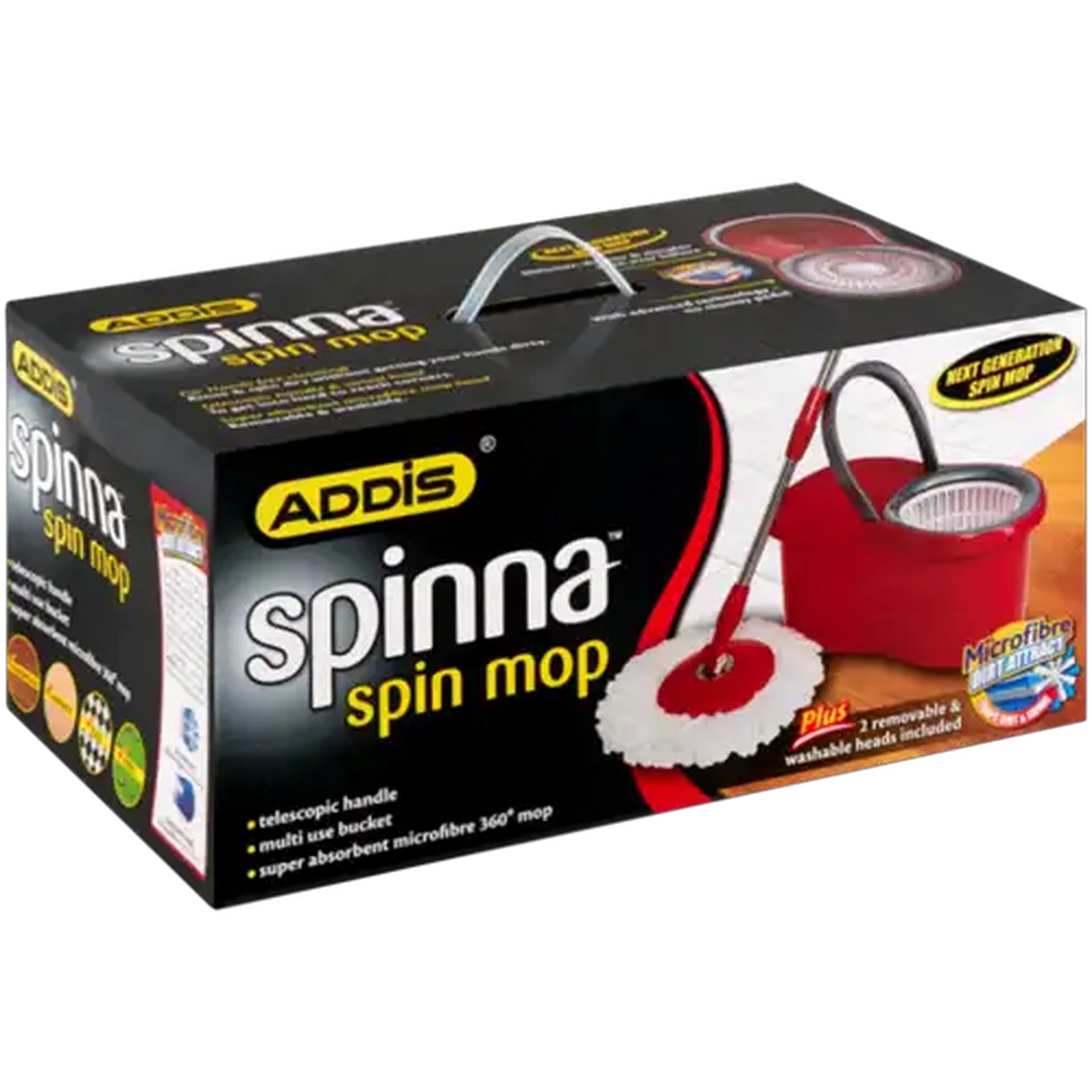 Image of ADDIS Spinna Pro Microfibre Mop