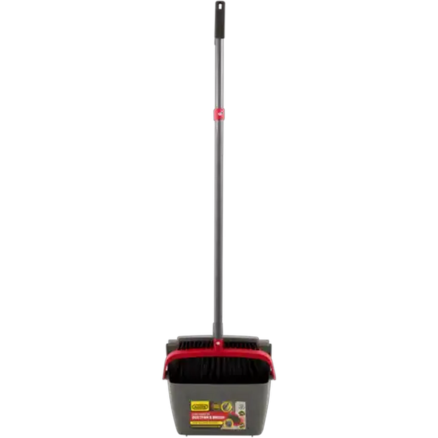 Image of ADDIS Grey Long Handled Dustpan & Brush Set 2-Piece