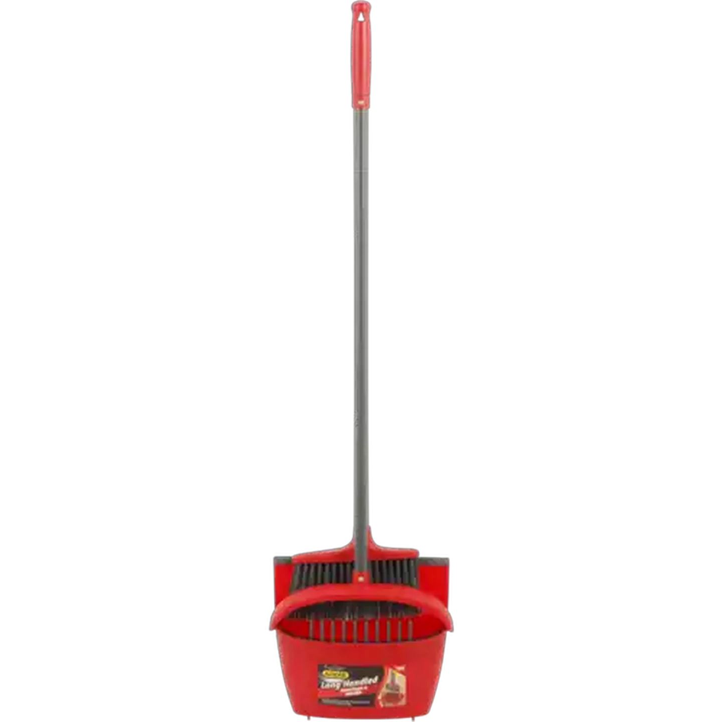 Image of ADDIS Grey Long Handled Dustpan & Brush Set 2-Piece