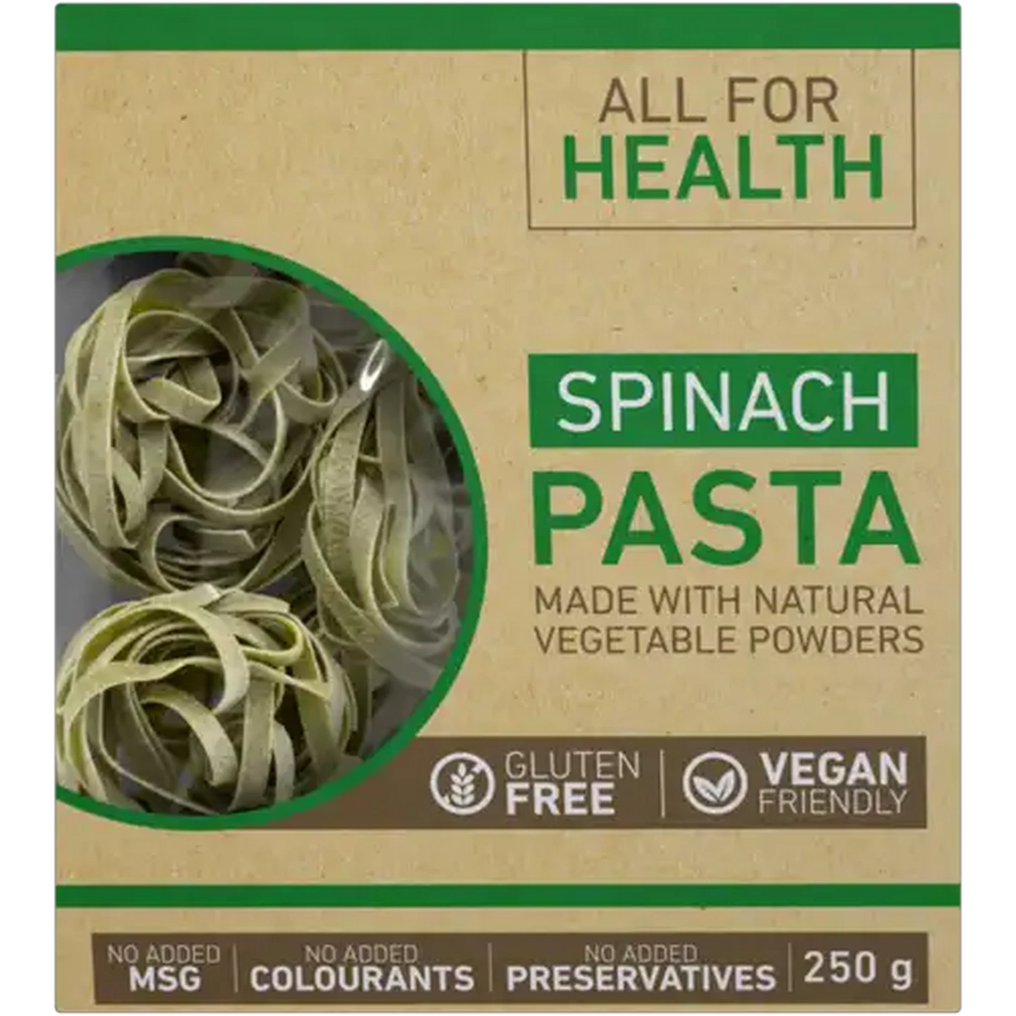Image of All For Health Spinach Pasta 250g