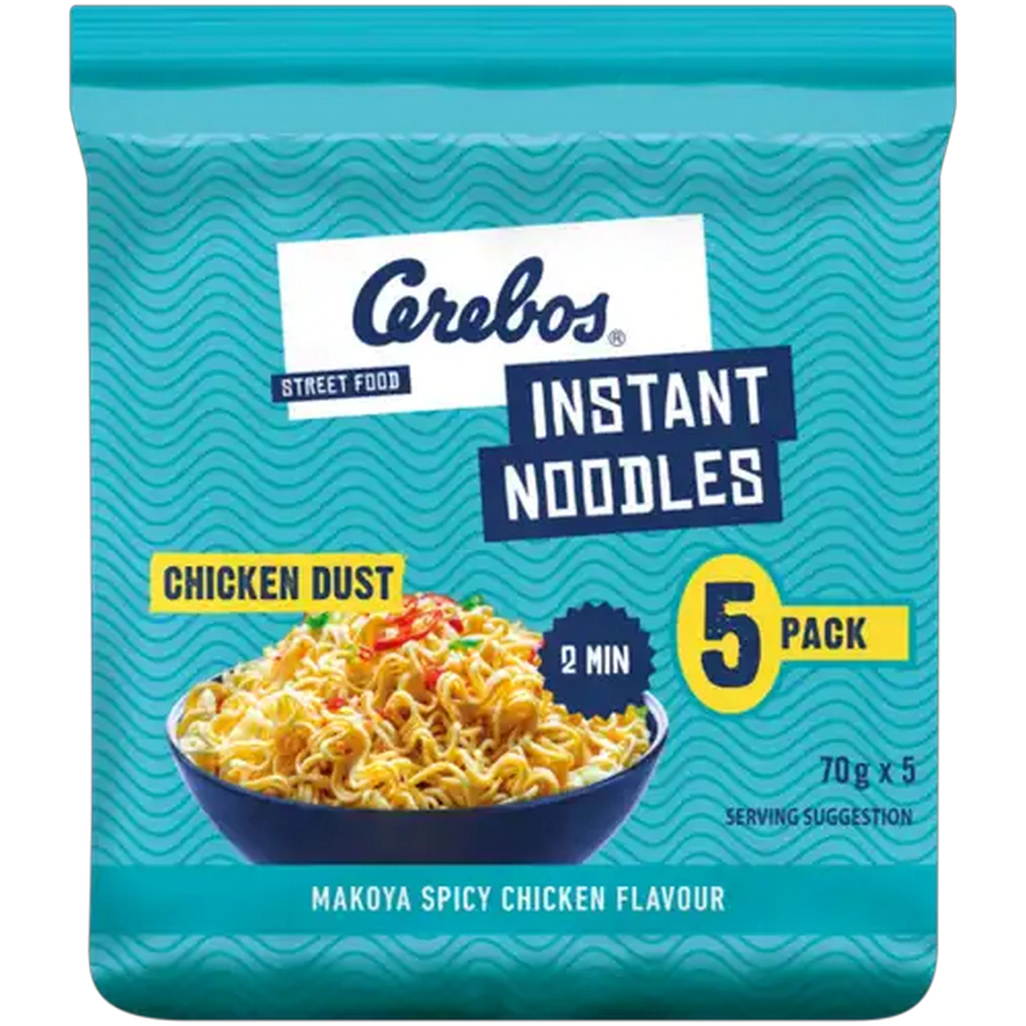 Image of Cerebos Street Food Chicken Dust Instant Noodles 5 x 70g