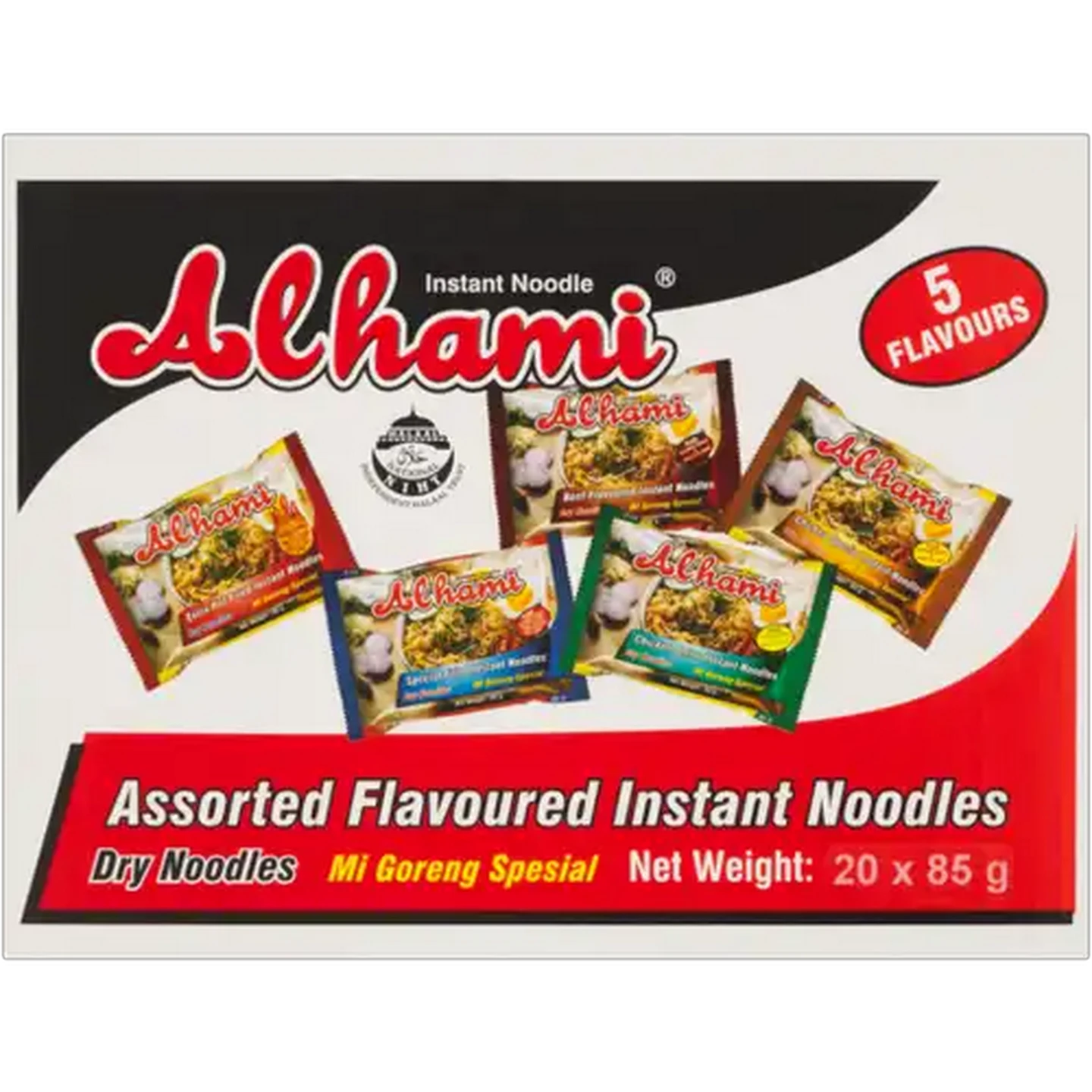 Image of Alhami Assorted Flavoured Instant Noodles 20 x 85g