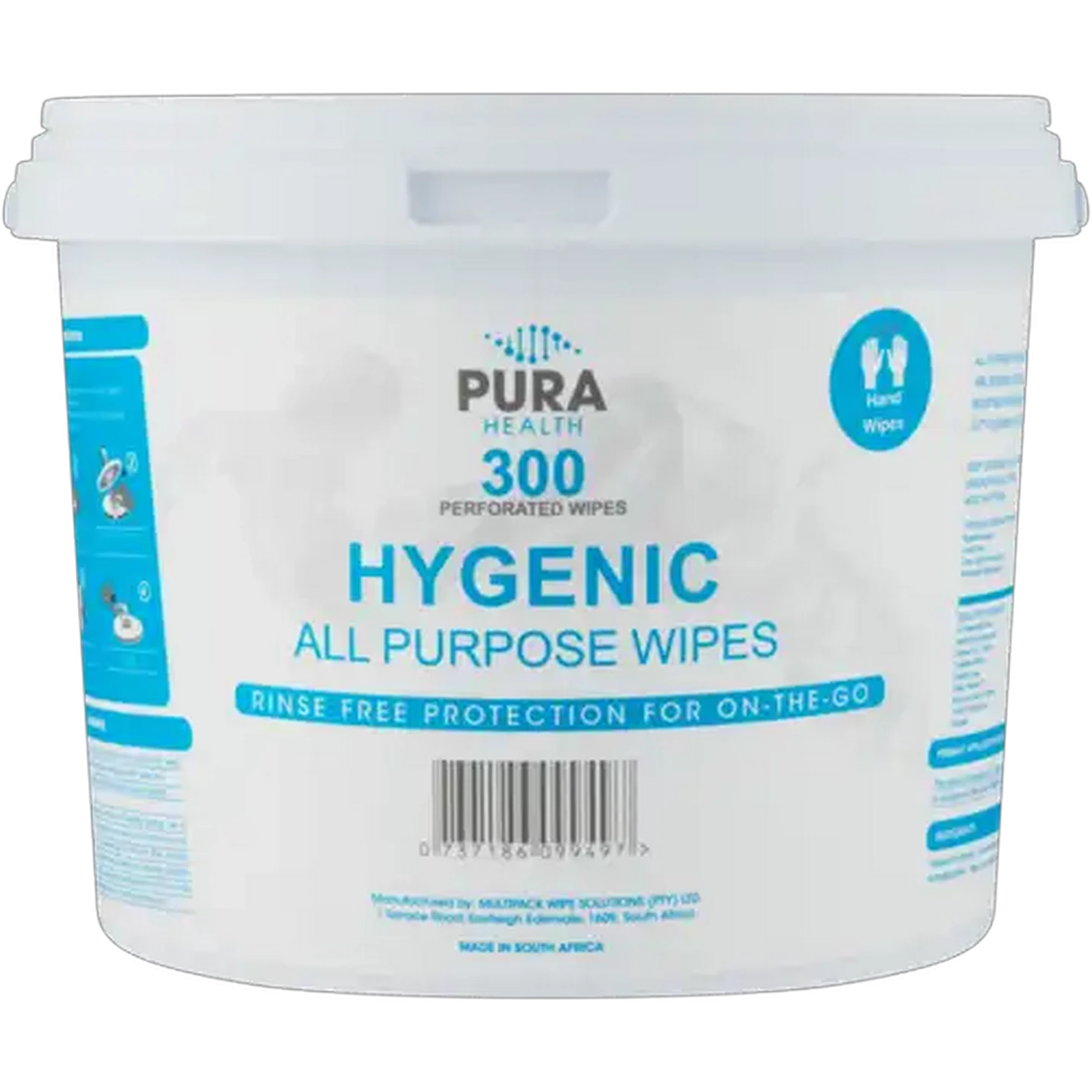 Image of Pura Health Hygenic All Purpose Wipes 300-Pack