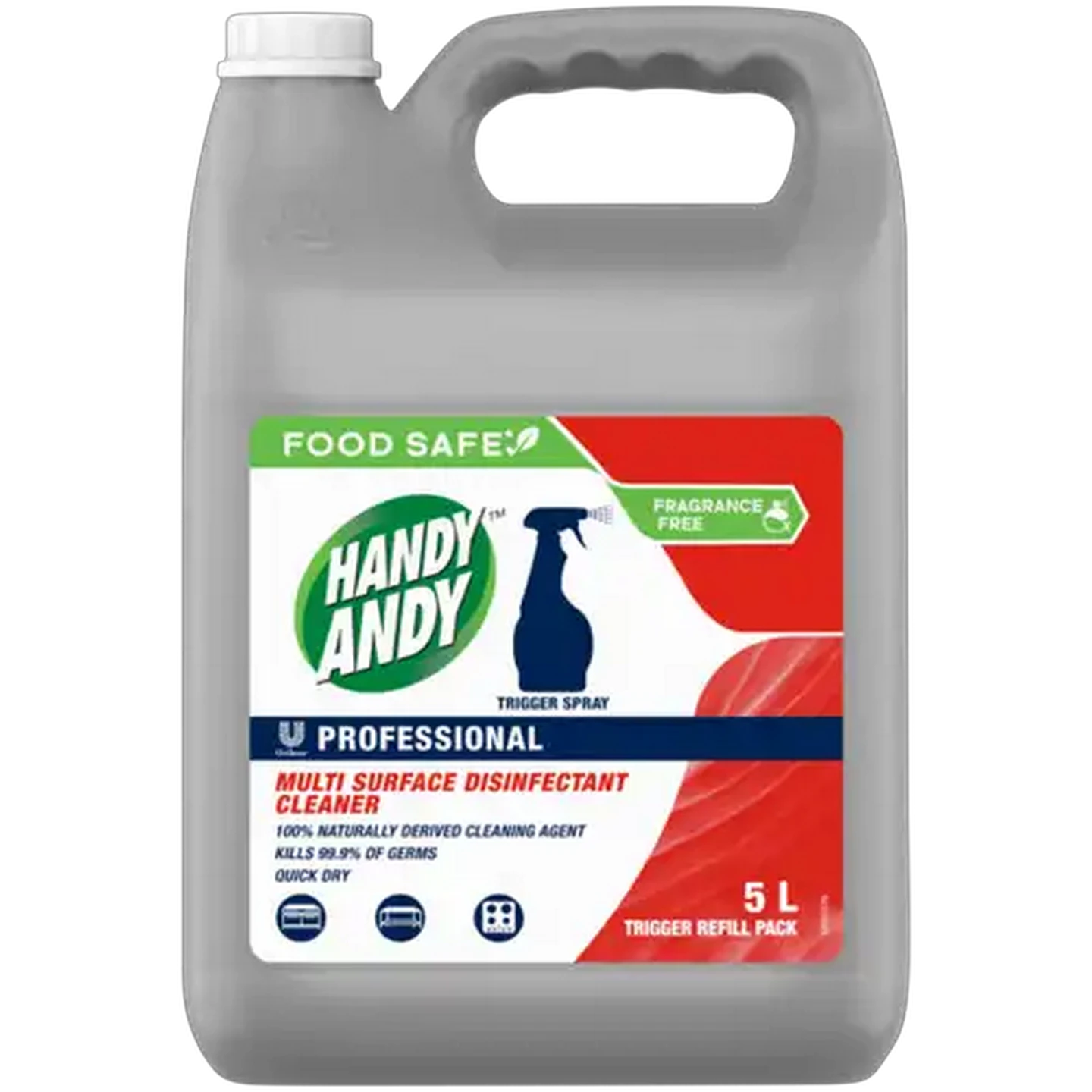 Image of Handy Andy Professional Multi-Surface Disinfectant Cleaner 5L