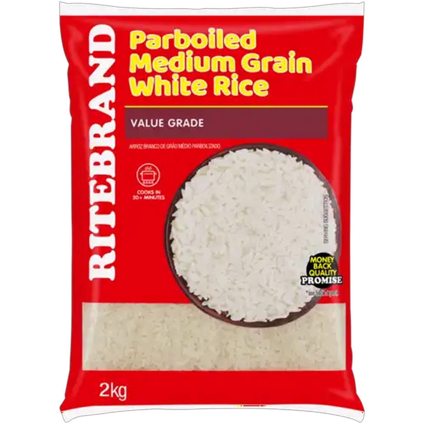 Image of Ritebrand Parboiled Medium Grain White Rice 2kg