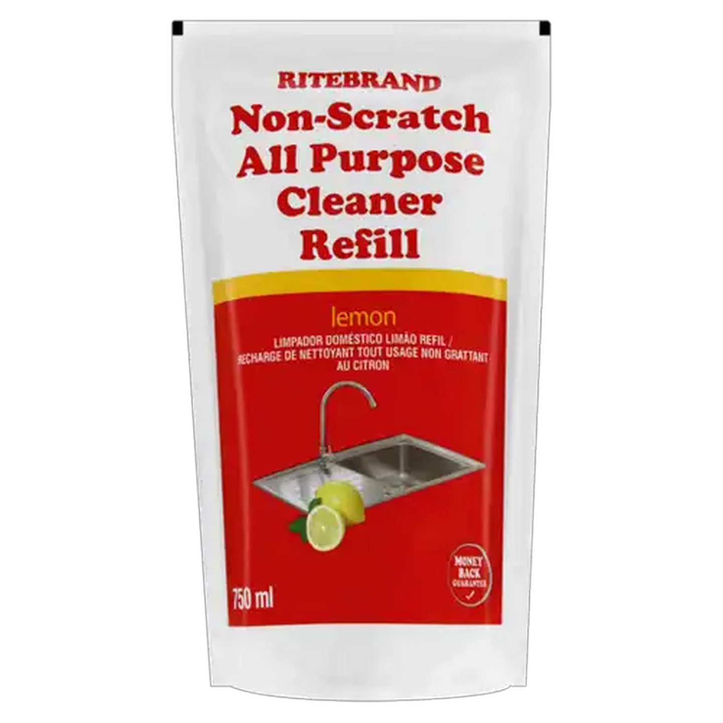 Image of Ritebrand Non-Scratch Lemon Scented All Purpose Cleaner Refill 750ml