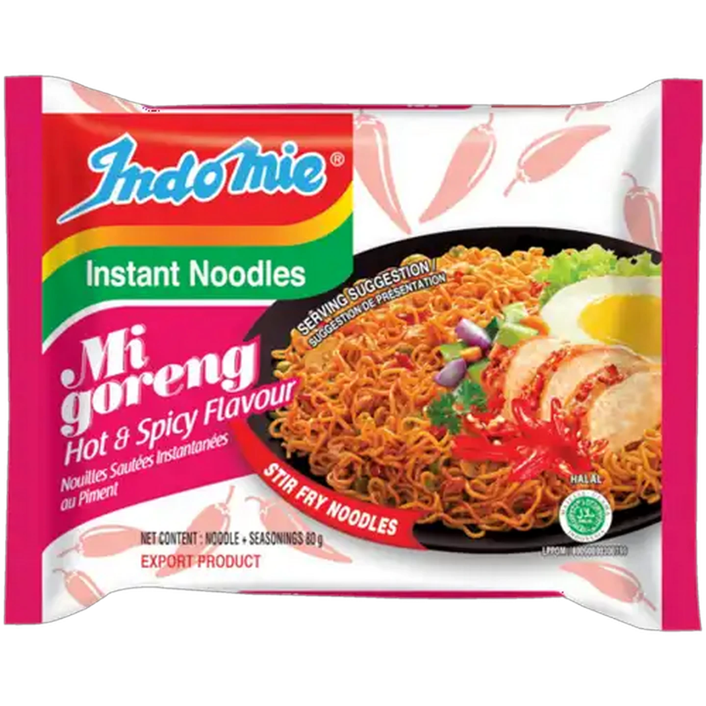 Image of Indomie Mi Goreng Hot & Spicy Instant Noodles 80g