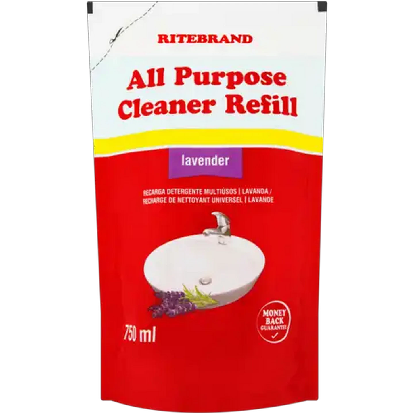 Image of Ritebrand Non-Scratch All Purpose Cleaner Refill Lavender Scented 750ml