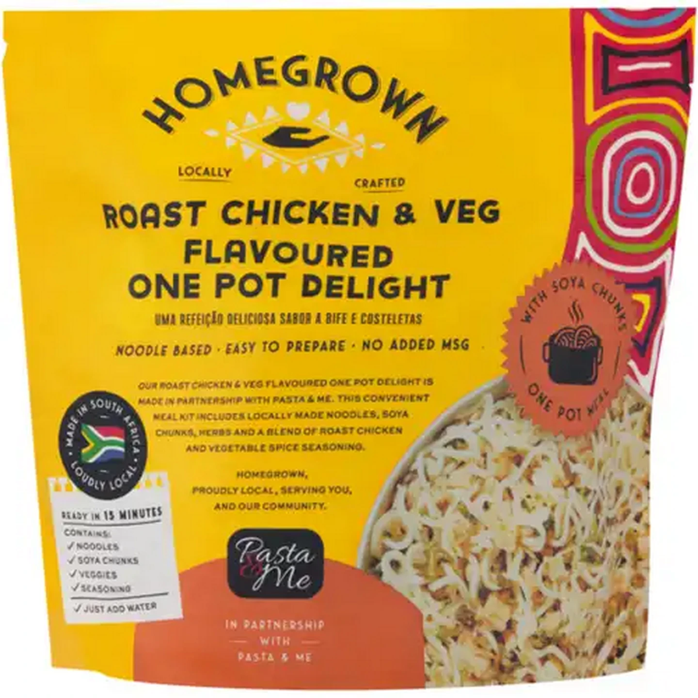 Image of Homegrown Pasta & Me Roast Chicken & Veg Flavoured One Pot Delight 350g