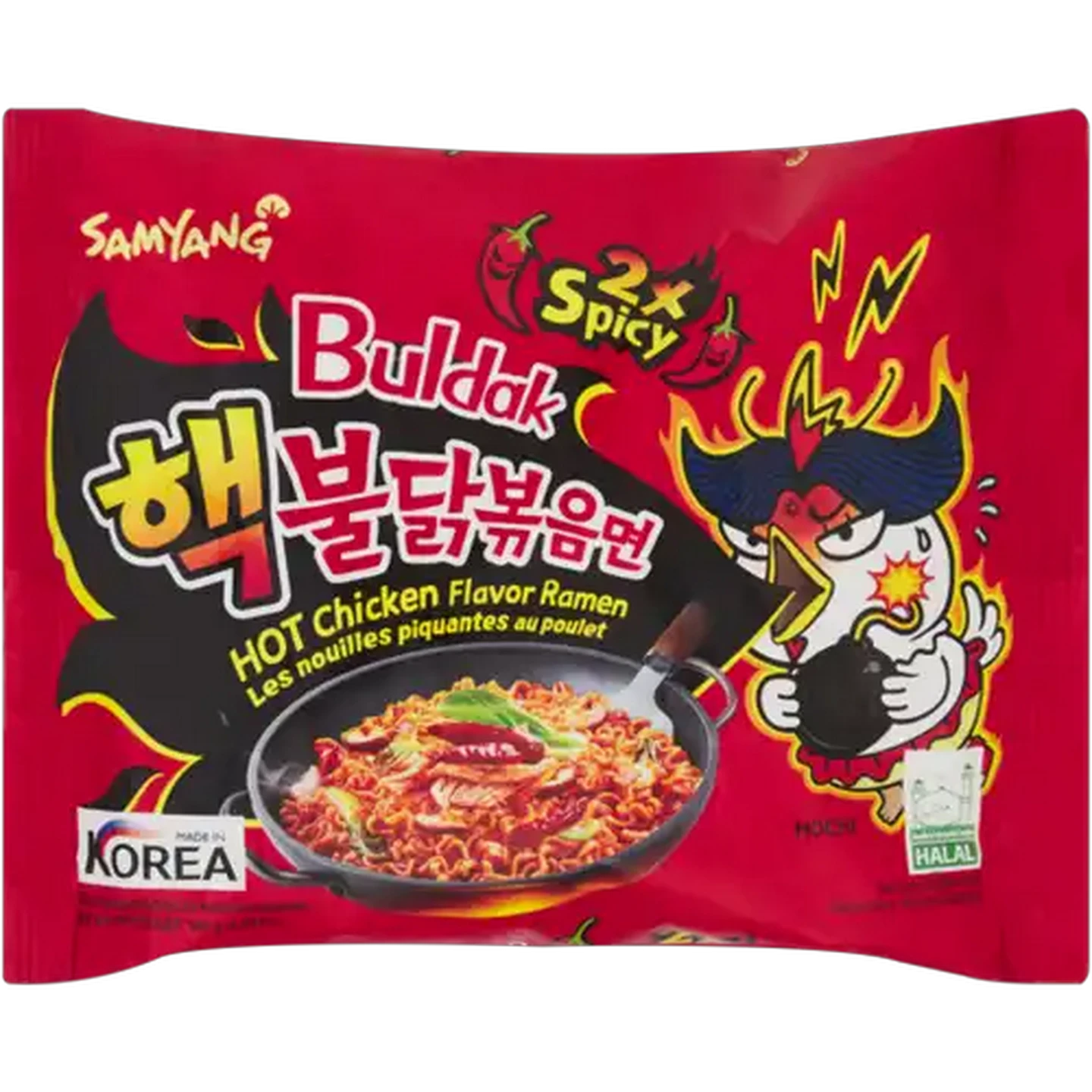 Image of Samyang Buldak 2X Spicy Hot Chicken Flavour Instant Ramen 140g