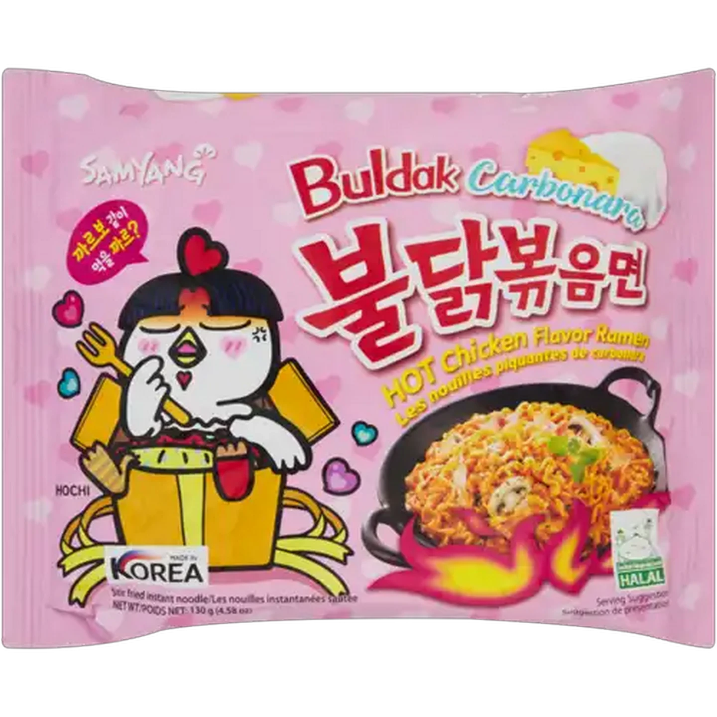 Image of Samyang Buldak Carbonara Hot Chicken Flavour Instant Ramen 130g