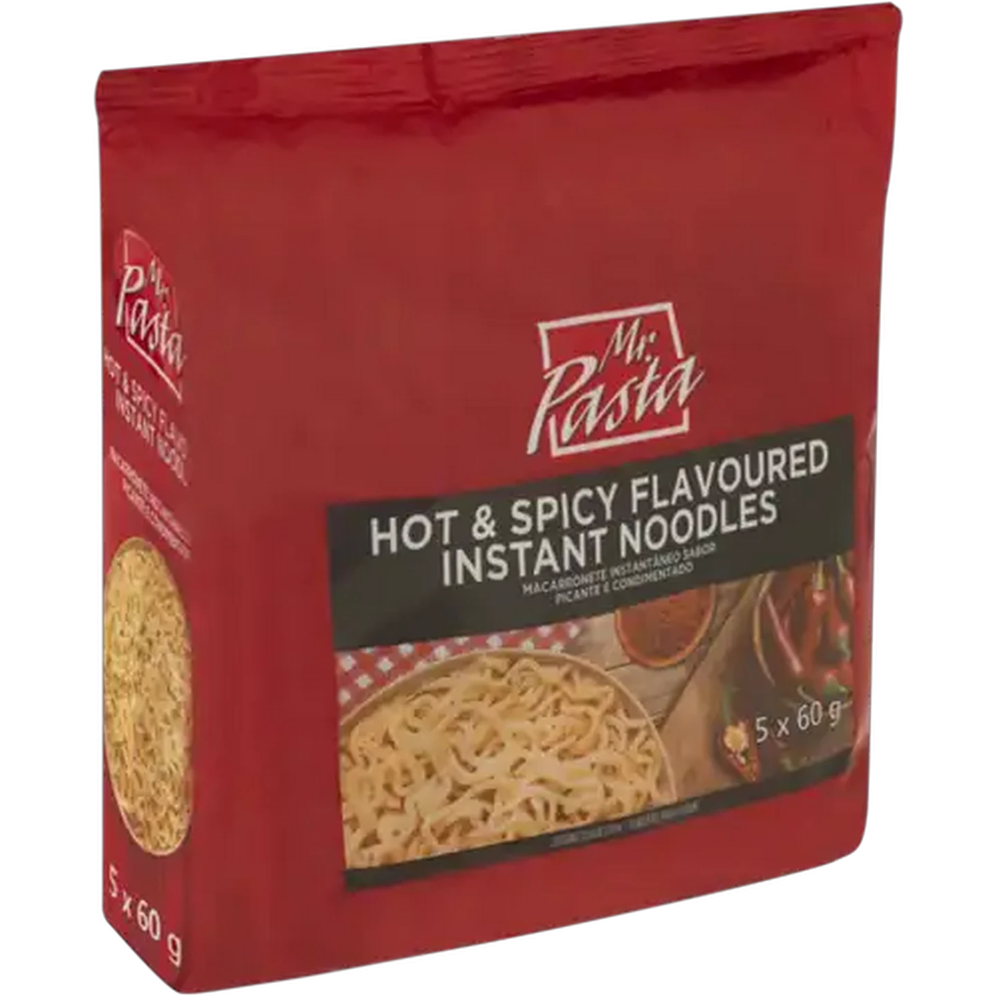 Image of Mr. Pasta Hot & Spicy Flavoured Instant Noodles 5 x 60g